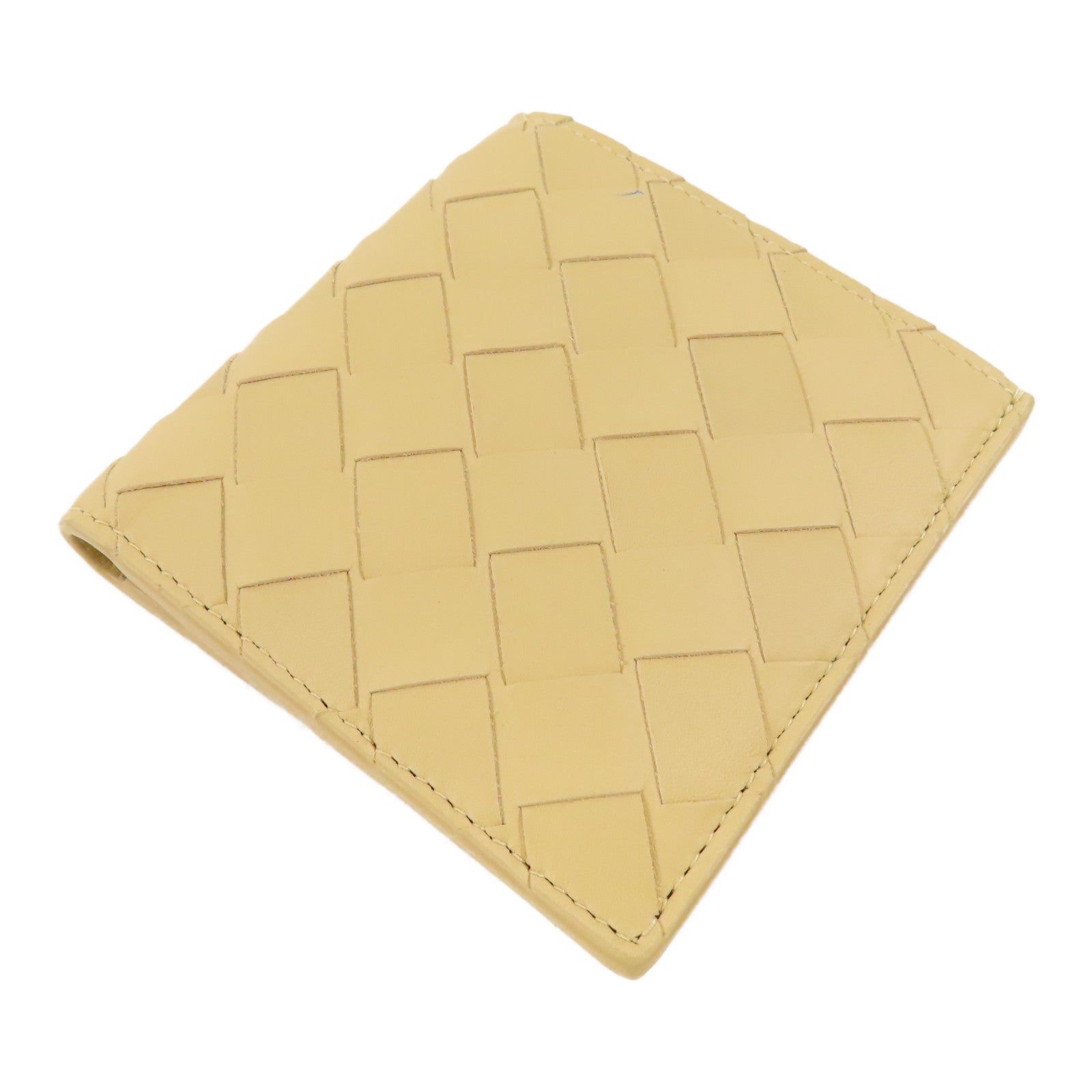 BOTTEGA VENETA Wallet Calfskin Leather Beige