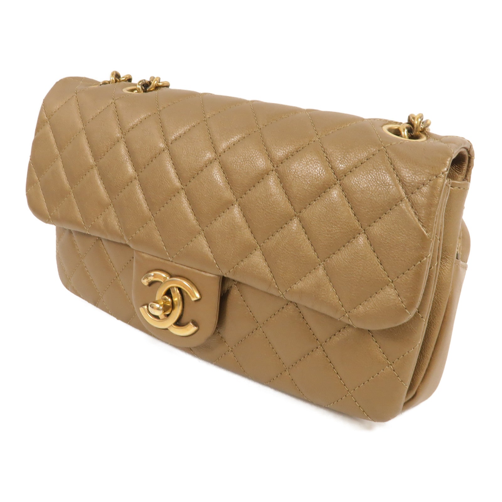 CHANEL 牛皮皮革CC Crown Flap肩背袋