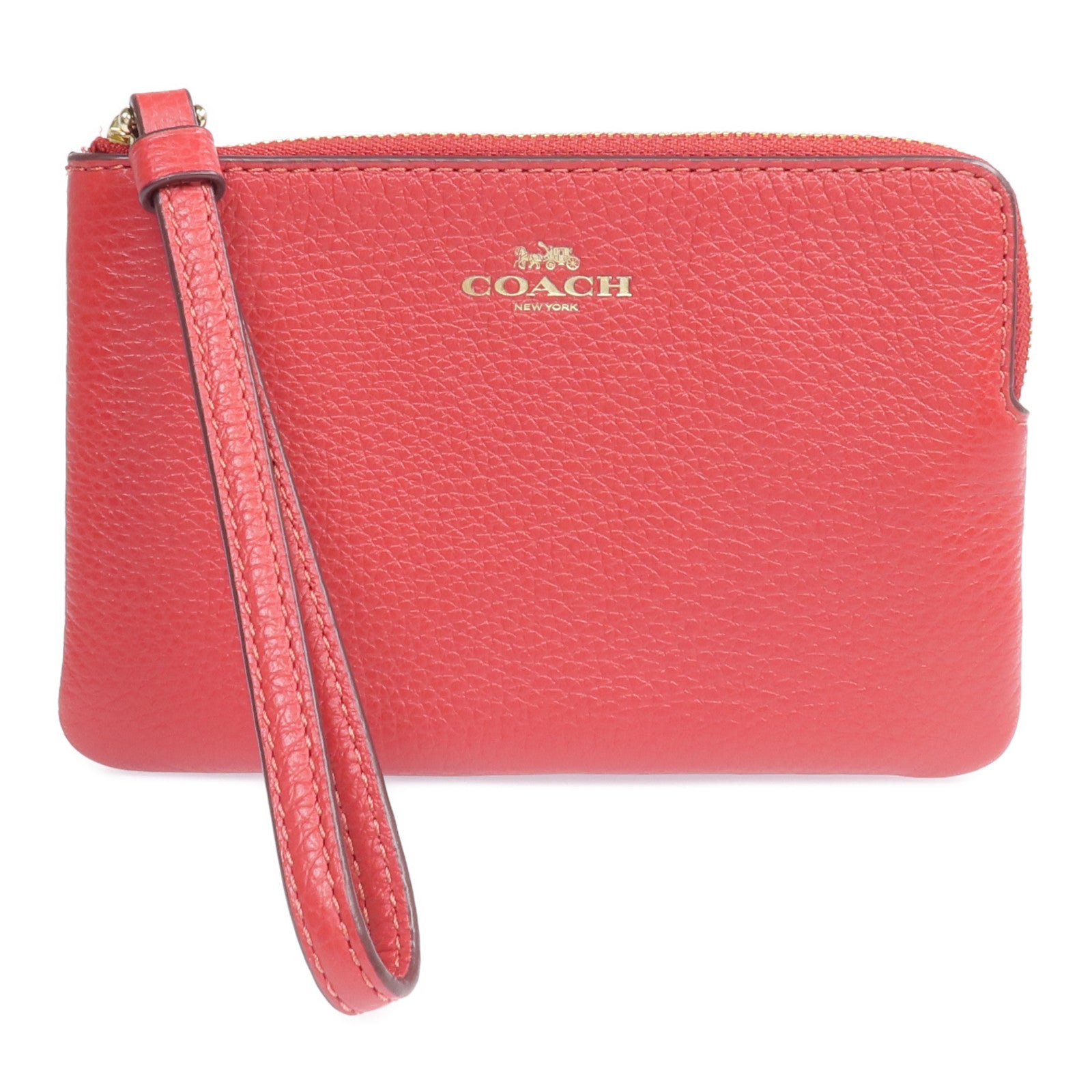 COACH 【激減優惠】牛皮皮革Wallet金扣長錢包