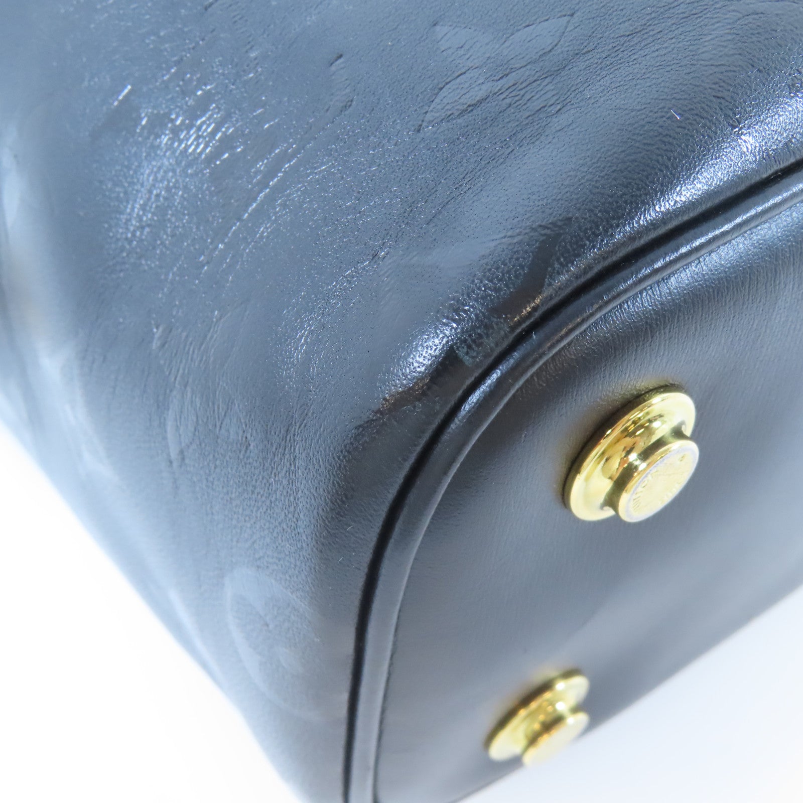 LOUIS VUITTON 【激減優惠】Monogram Ink Vanity PM金扣鏈帶手挽肩背兩用袋黑色