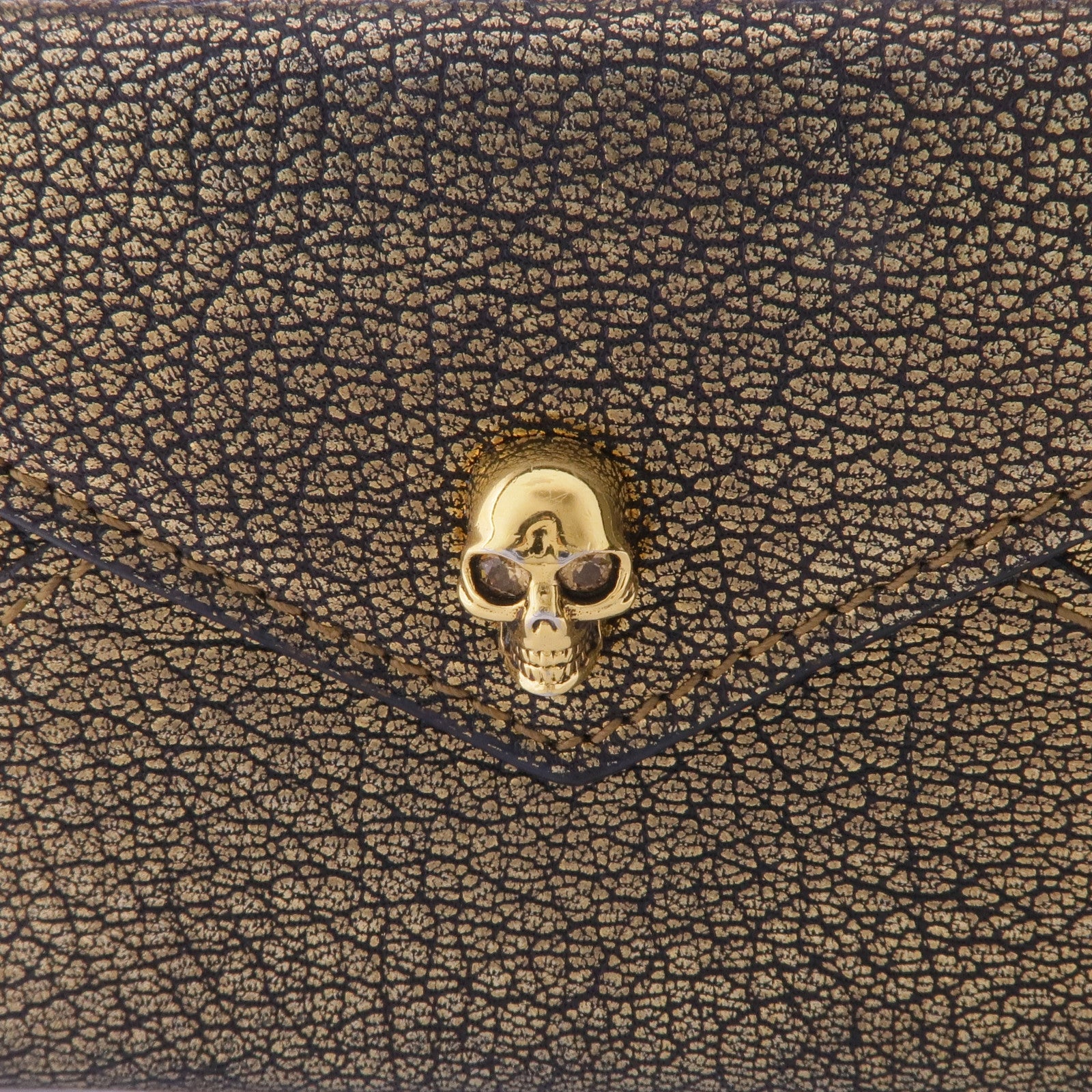 SELECTION 牛皮皮革Card Case金扣卡片套