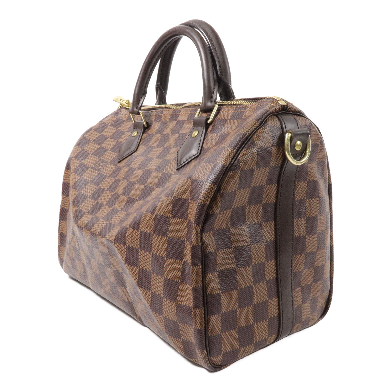 LOUIS VUITTON Damier Speedy Bandouliere 30手挽肩背兩用袋