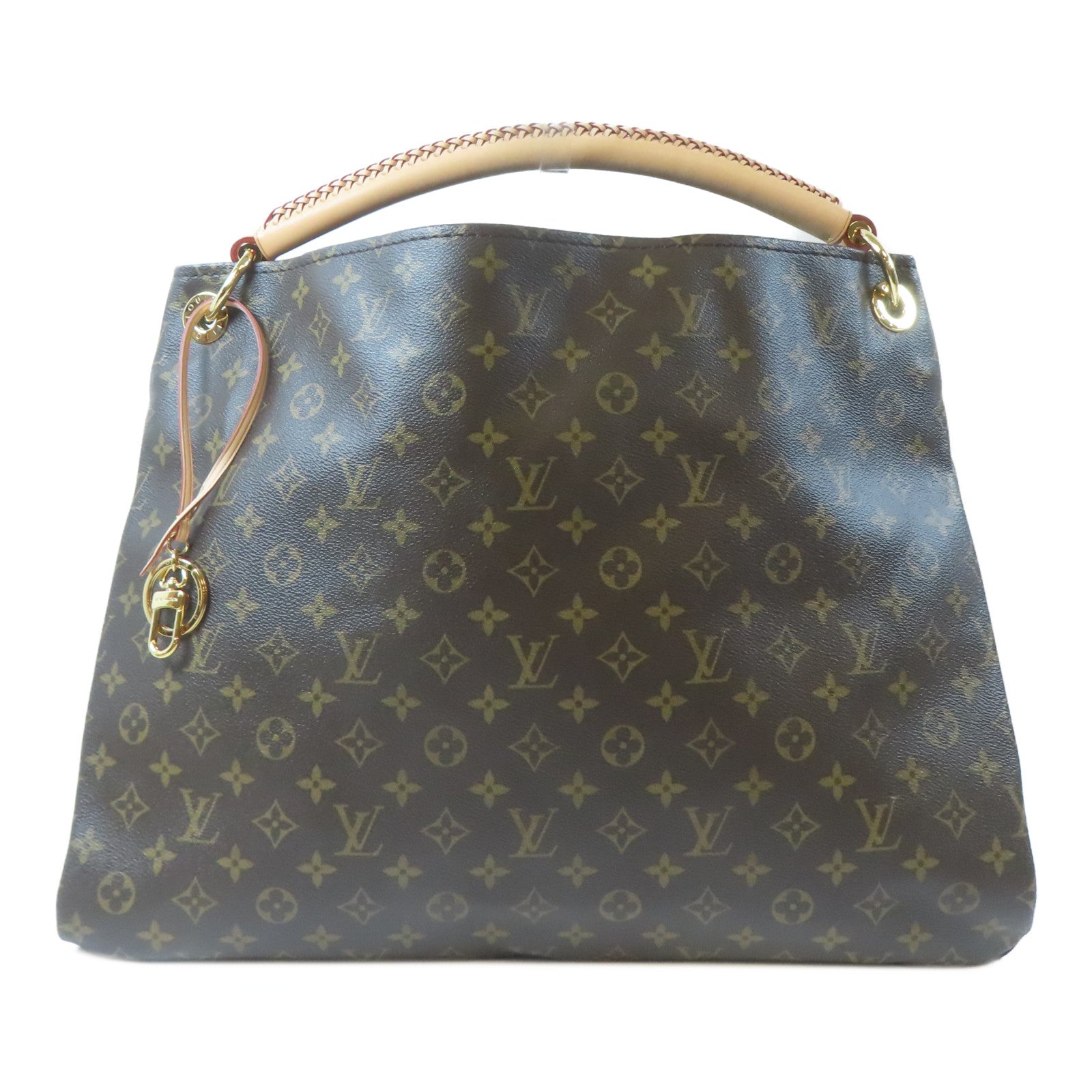 LOUIS VUITTON Monogram Artsy GM金扣肩背袋啡色