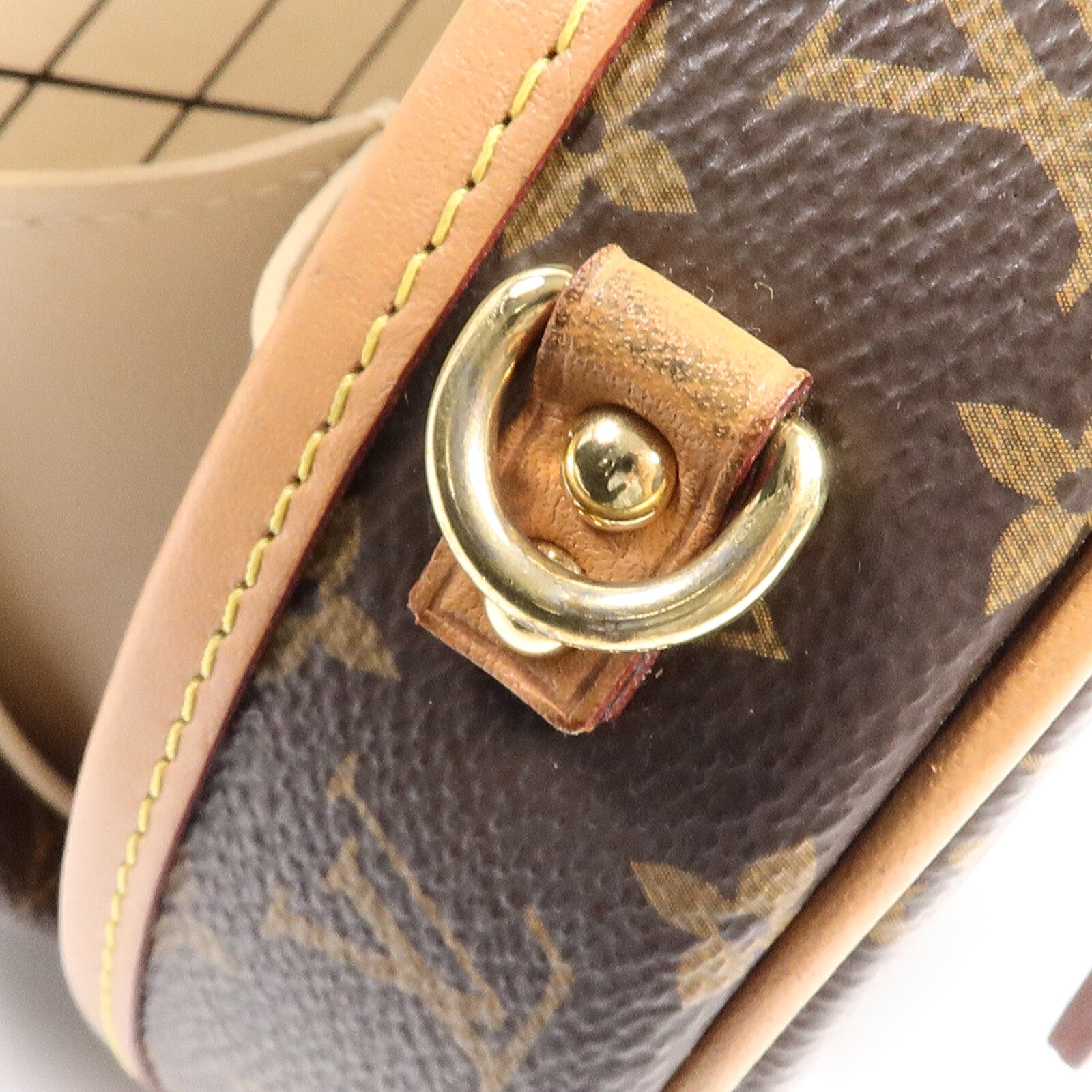 LOUIS VUITTON Monogram Petite Boite Chapeau金扣手挽肩背兩用袋