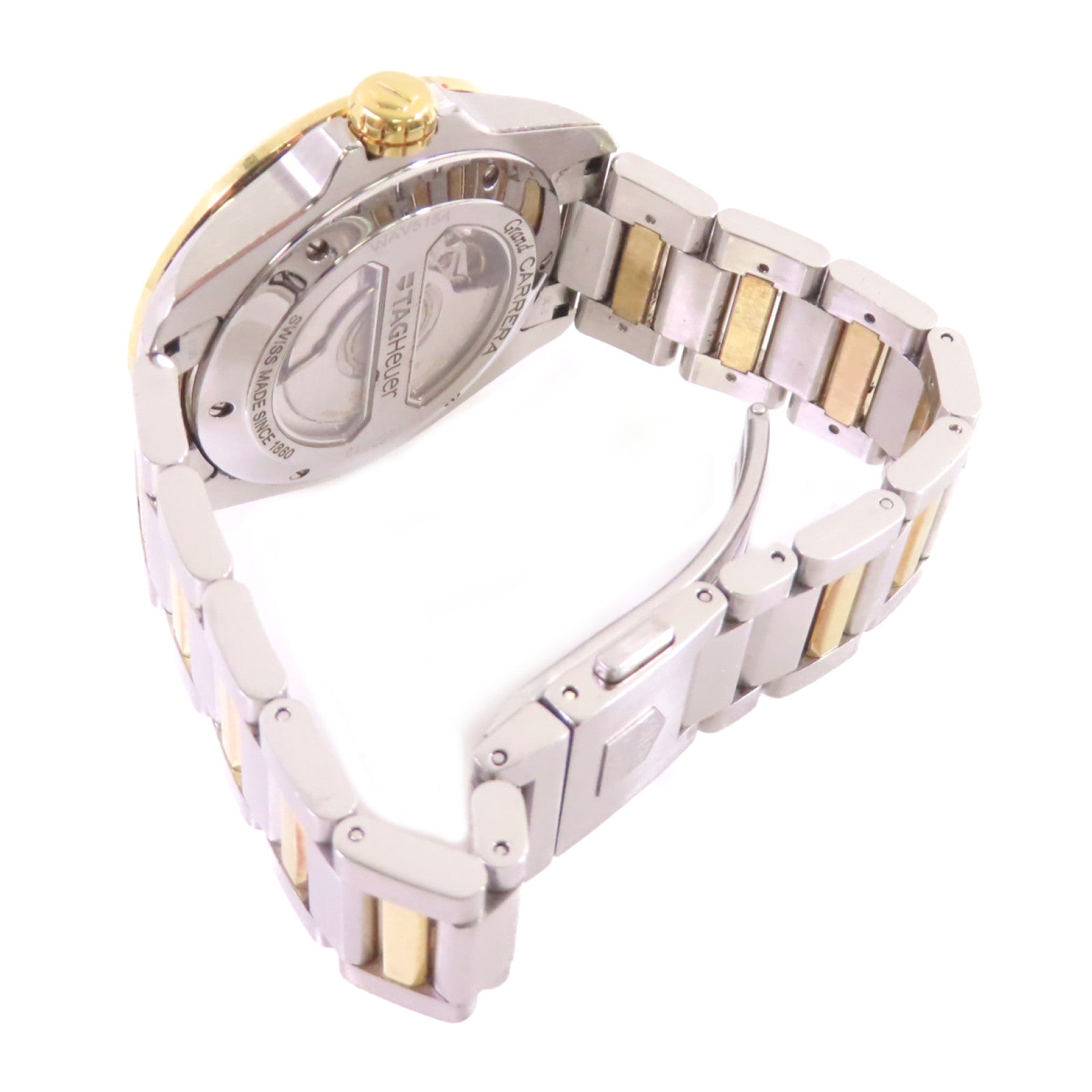 TAG HEUER Grand Carrera Watch不鏽鋼/18K黃金自動機芯手錶