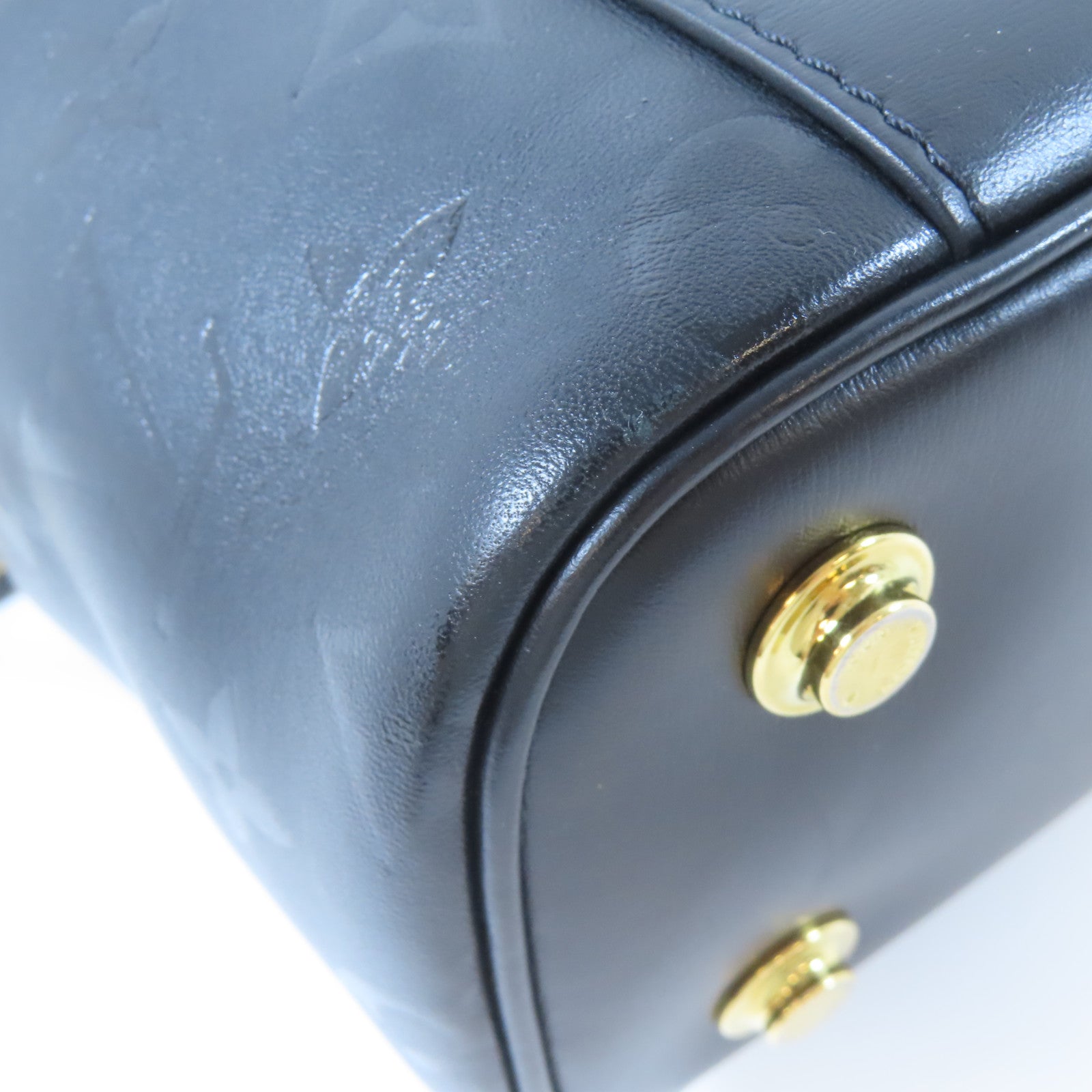 LOUIS VUITTON 【激減優惠】Monogram Ink Vanity PM金扣鏈帶手挽肩背兩用袋黑色