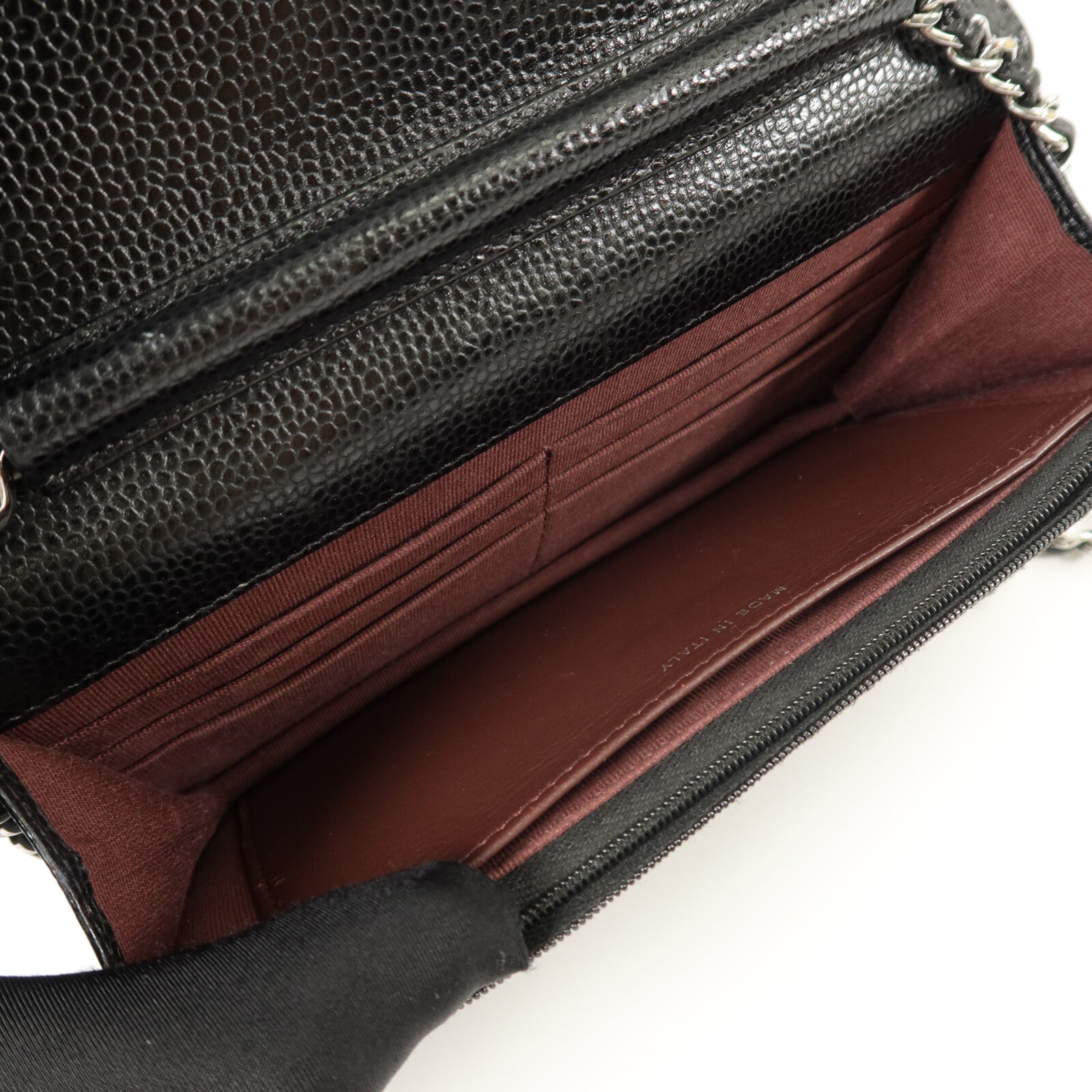 CHANEL 牛皮皮革WOC Wallet On Chain鏈帶肩背袋
