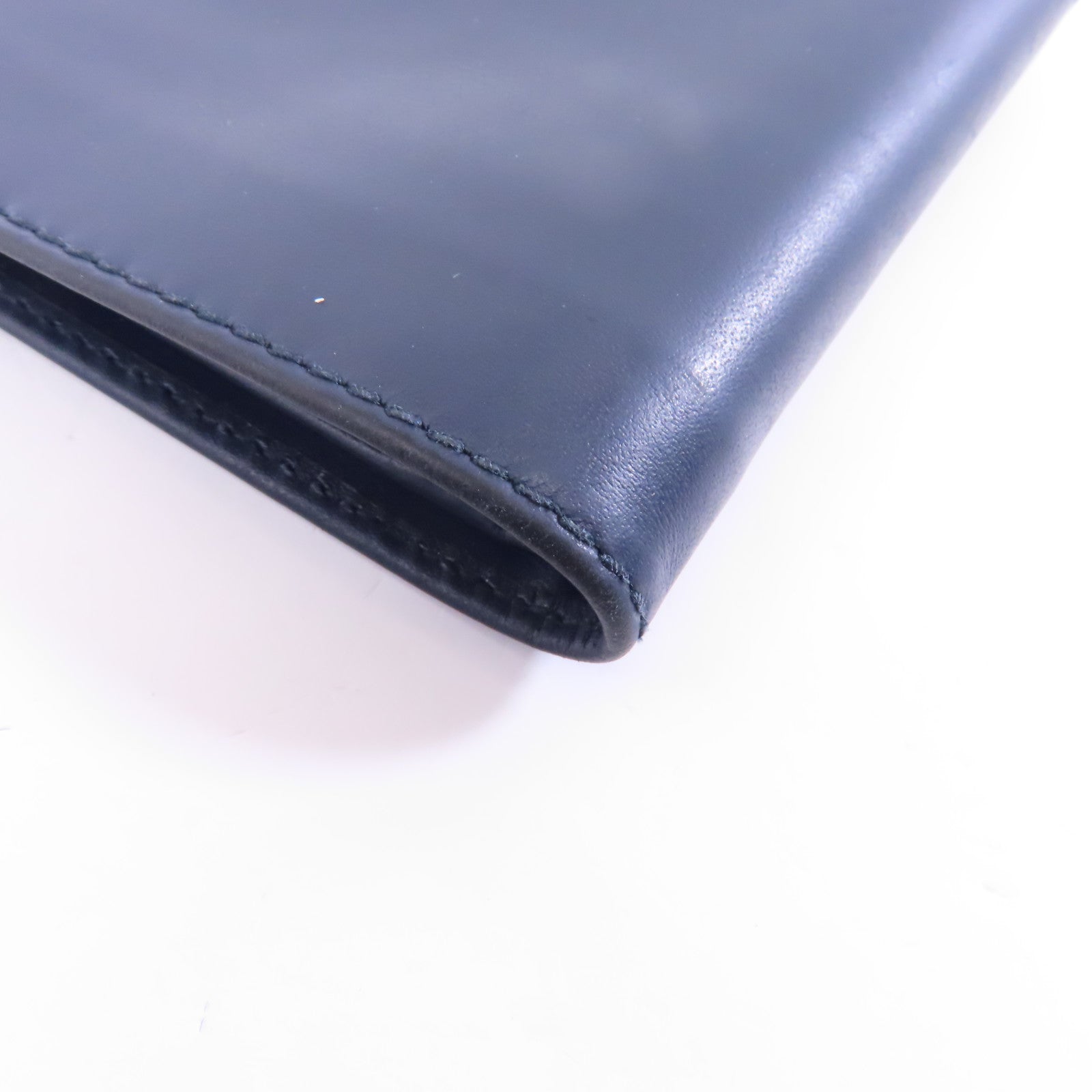 Salvatore Ferragamo 【激減優惠】牛皮皮革Wallet錢包藍色