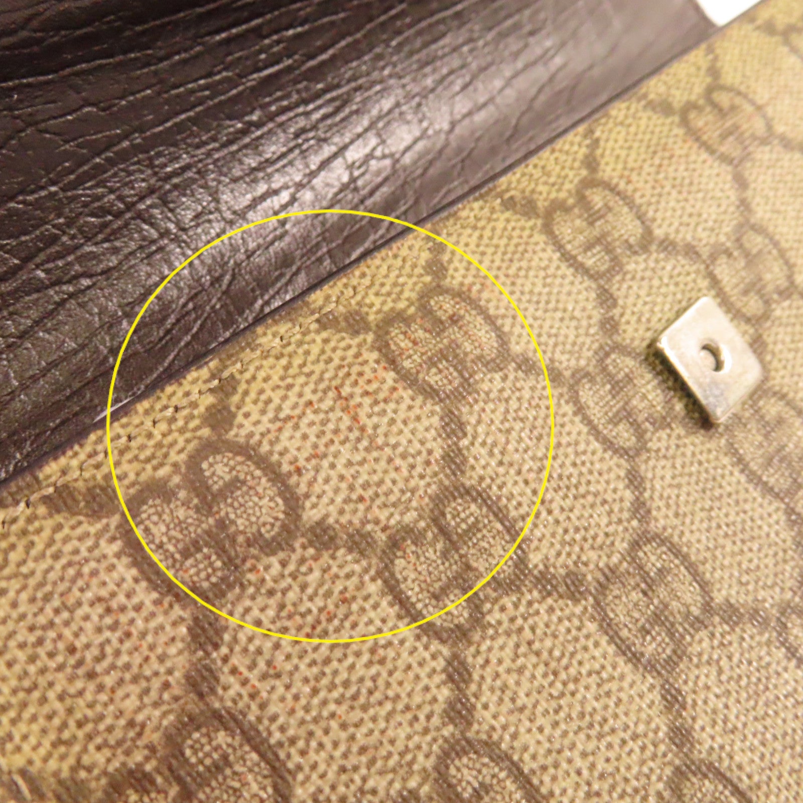 GUCCI 塗層帆布Waist Bag腰包啡色