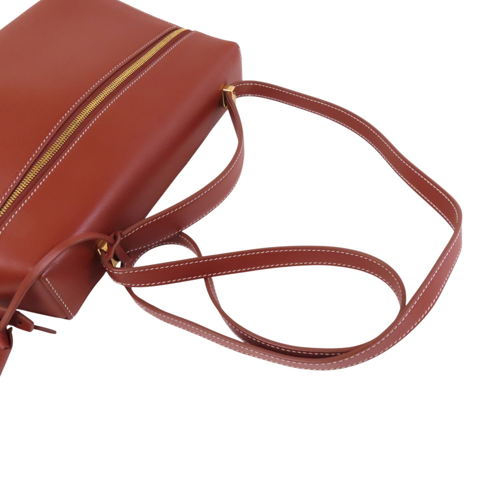 Loro Piana 牛皮皮革Extra Bag L27金扣手挽肩背兩用袋