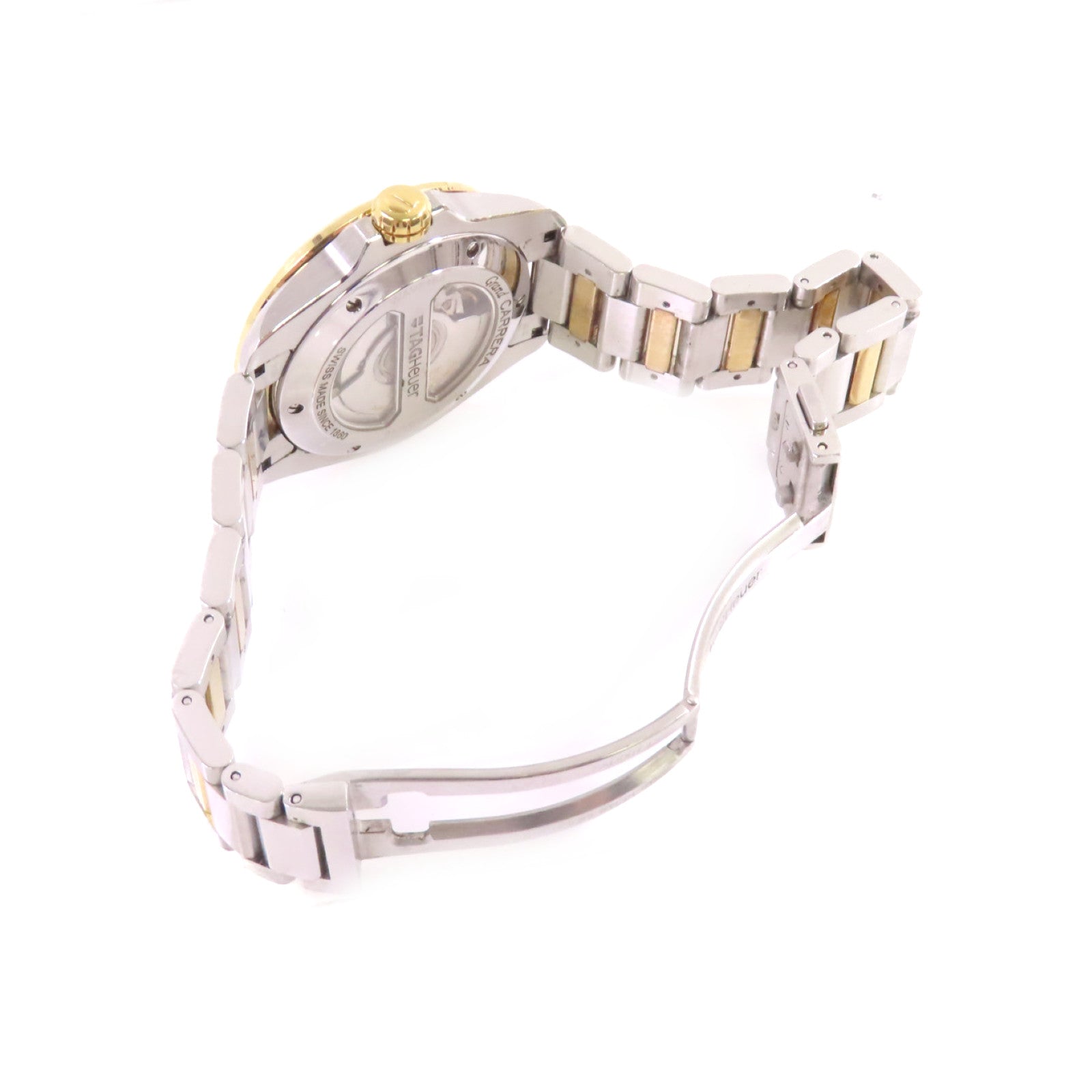 TAG HEUER Grand Carrera Watch不鏽鋼/18K黃金自動機芯手錶