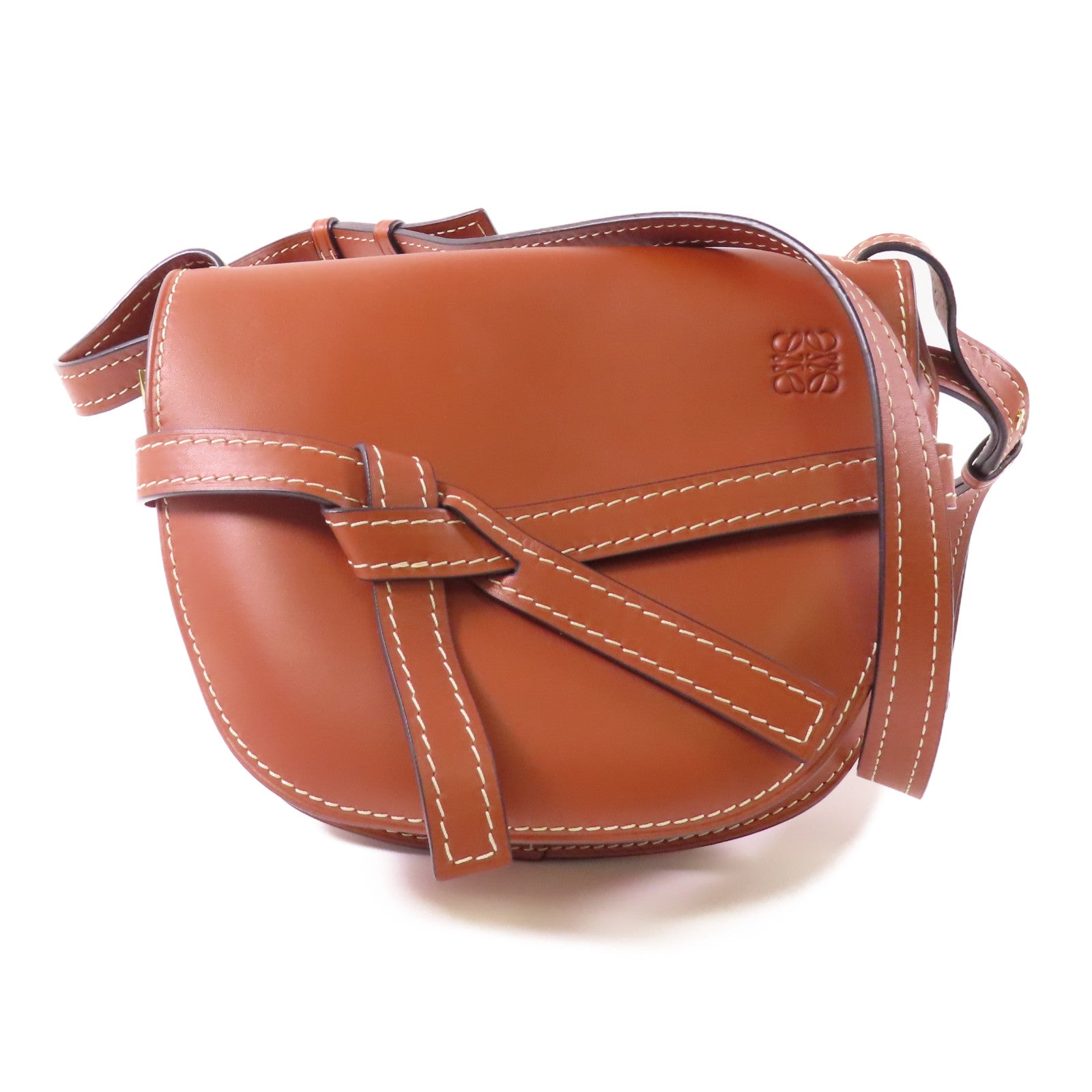 LOEWE 牛皮皮革Gate Shoulder Bag金扣肩背袋