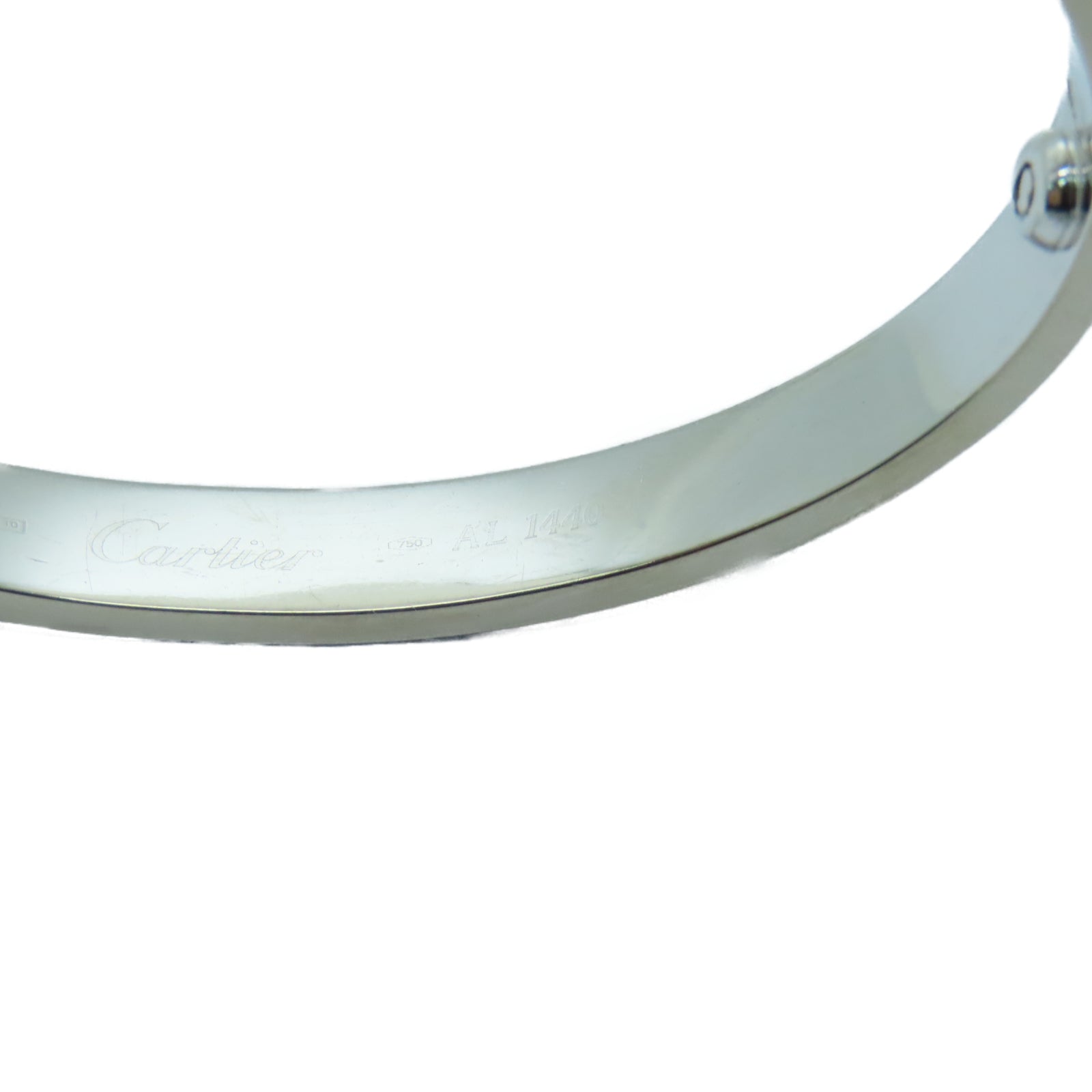 CARTIER 【激減優惠】18K白金Love Bracelet手鐲Cartier#16