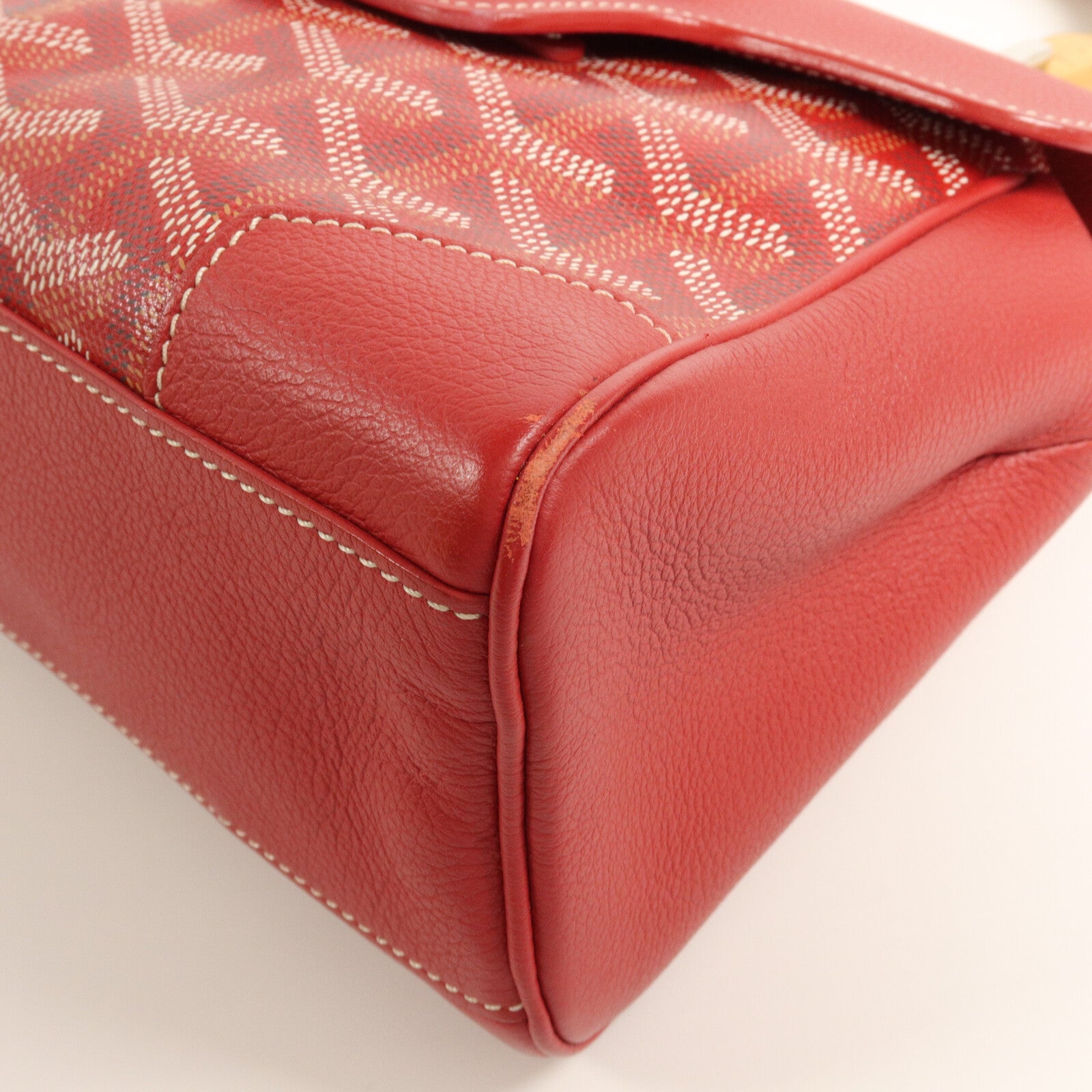 GOYARD 塗層帆布/牛皮皮革Saigon PM手挽肩背兩用袋