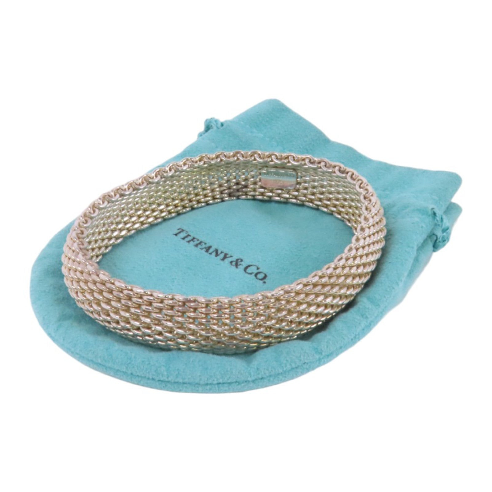 TIFFANY＆CO 925純銀Somerset Silver Bracelet手鐲