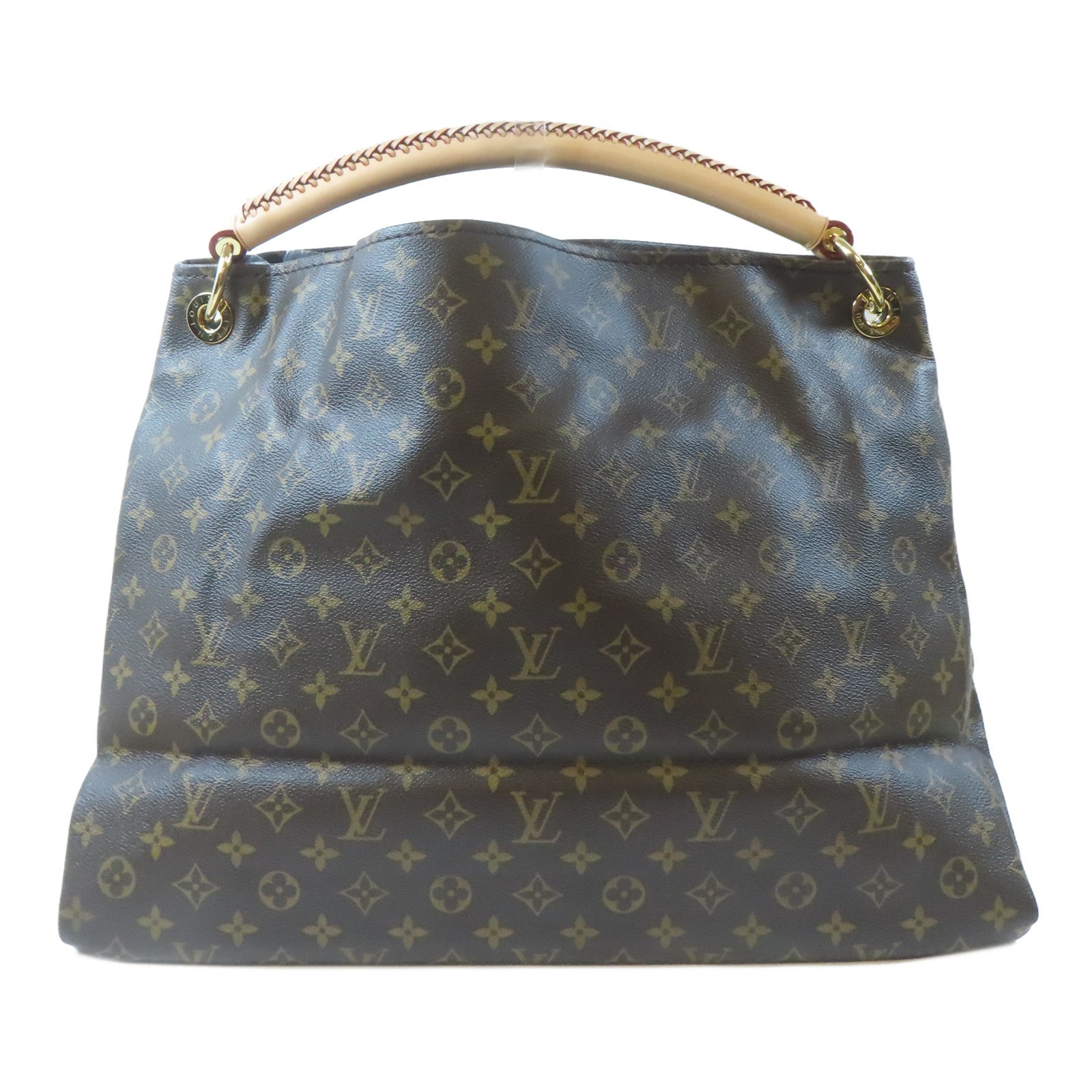 LOUIS VUITTON Monogram Artsy GM金扣肩背袋啡色