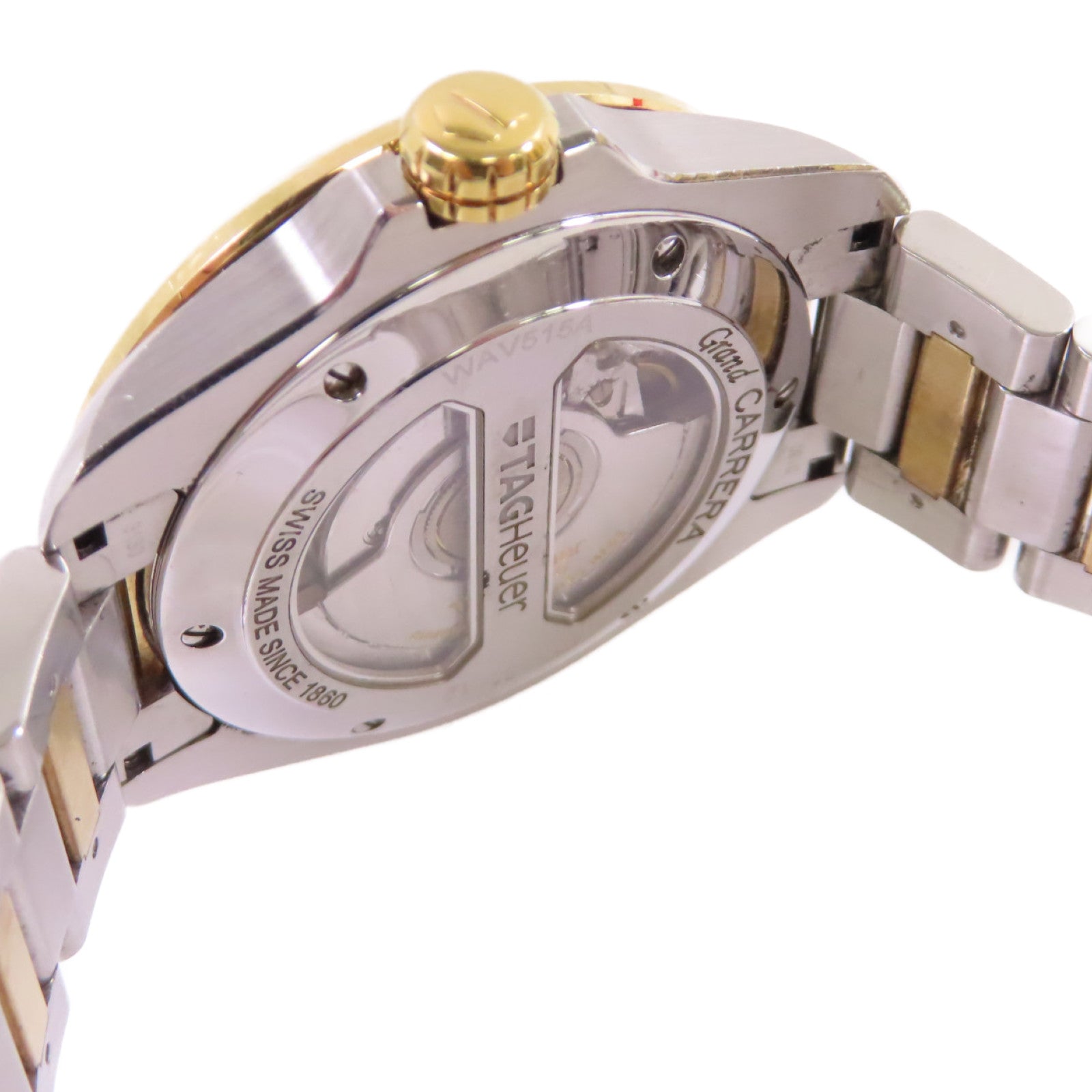 TAG HEUER Grand Carrera Watch不鏽鋼/18K黃金自動機芯手錶