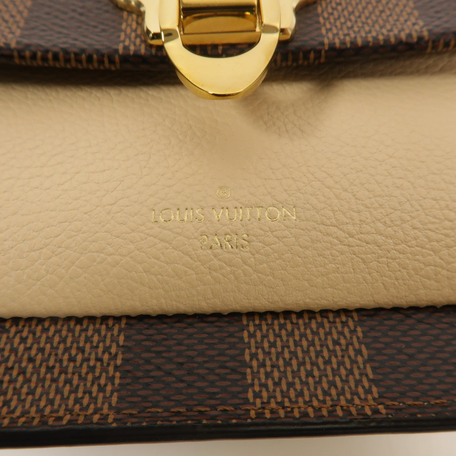 LOUIS VUITTON Damier Vavin Chain Wallet金扣鏈帶肩背袋
