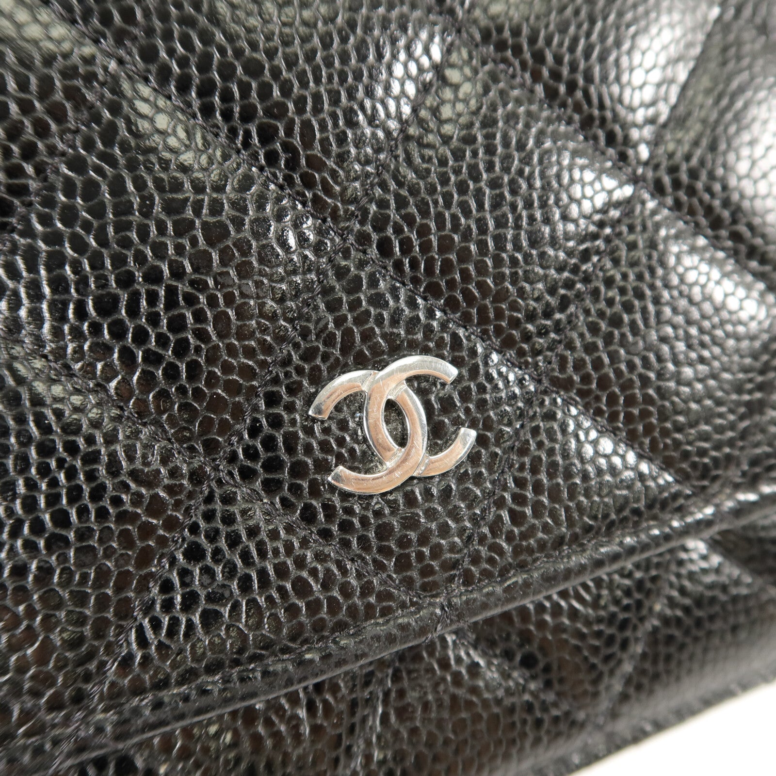 CHANEL 牛皮皮革WOC Wallet On Chain鏈帶肩背袋