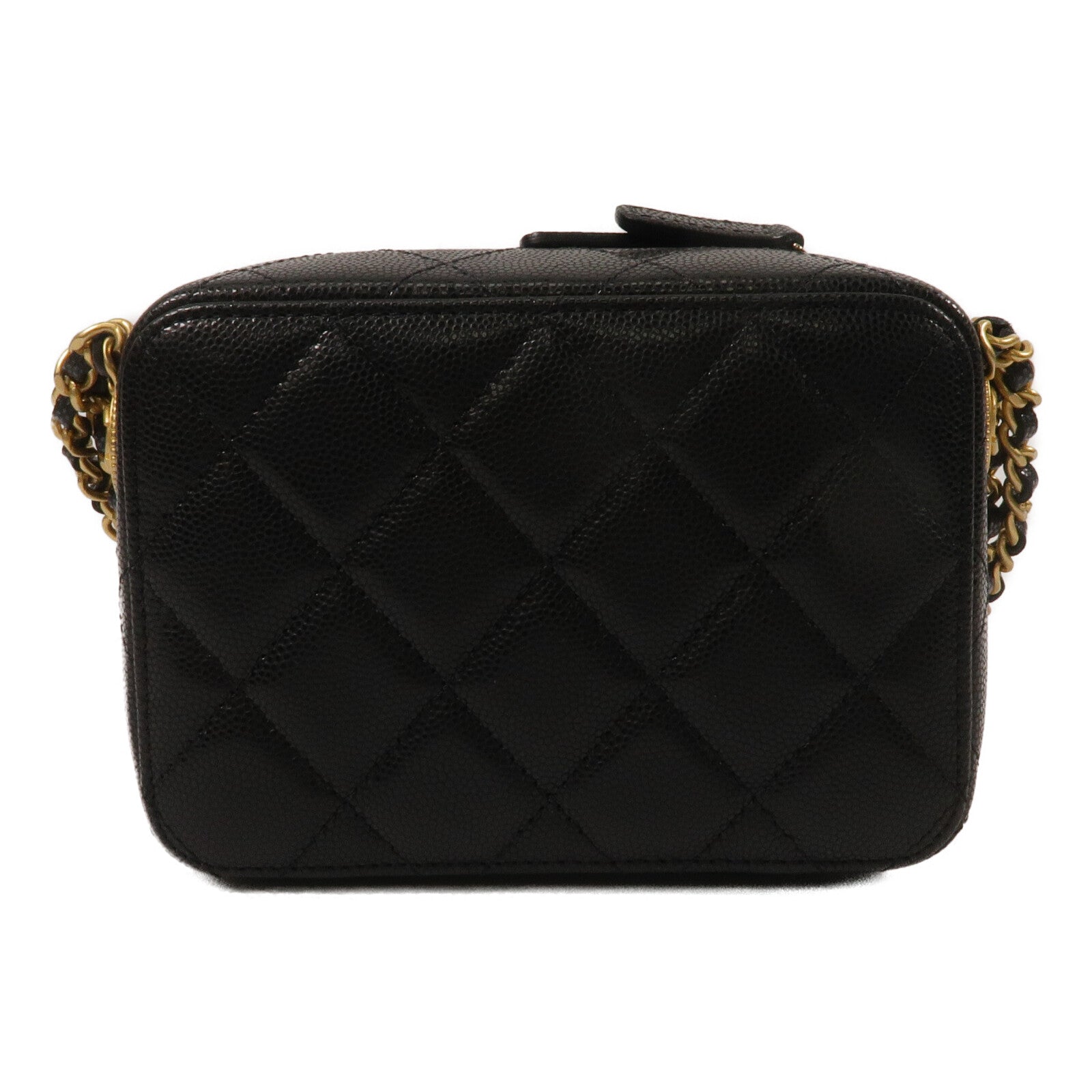 CHANEL 牛皮皮革Camera Bag鏈帶肩背袋