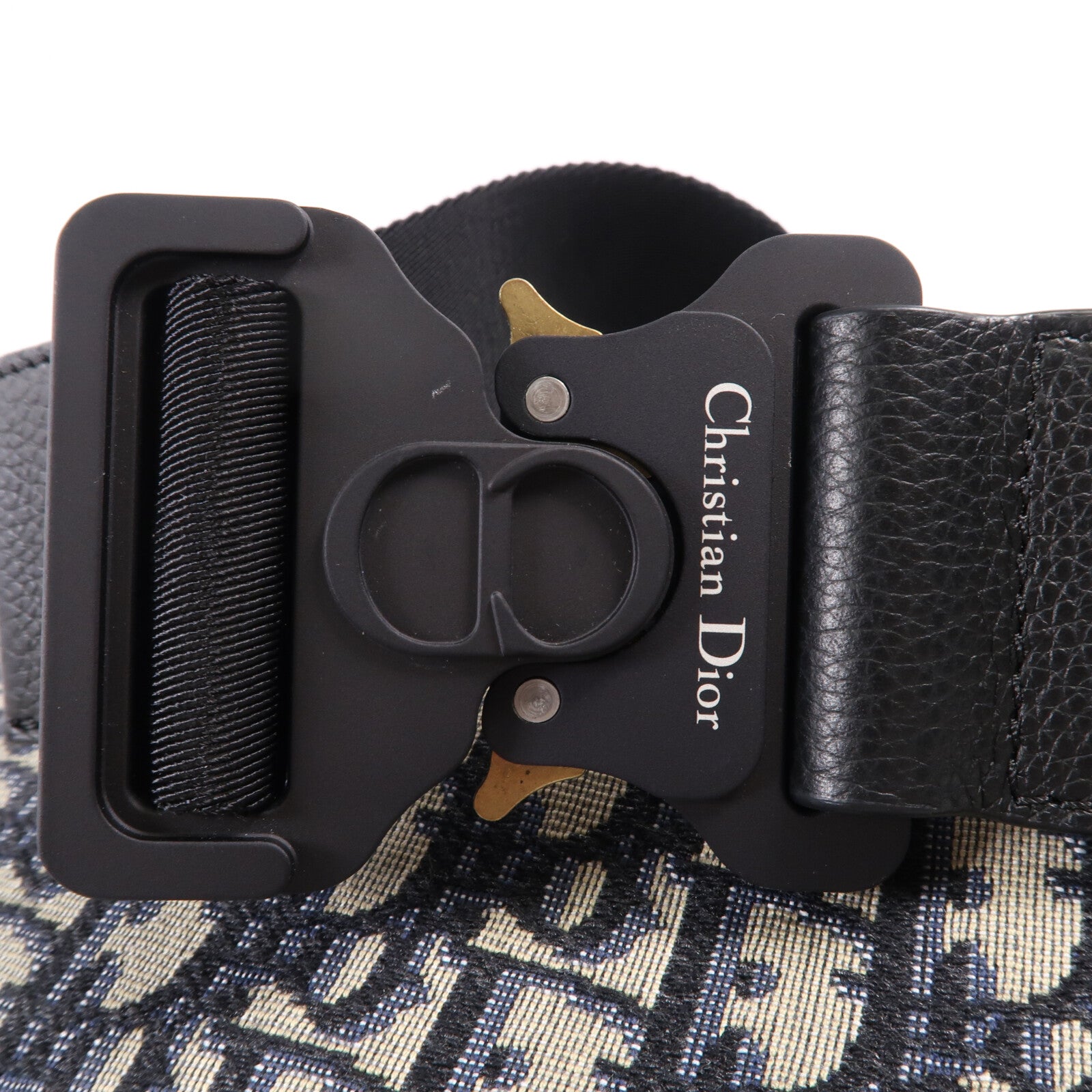 Dior 帆布Belt Bag銀扣腰包