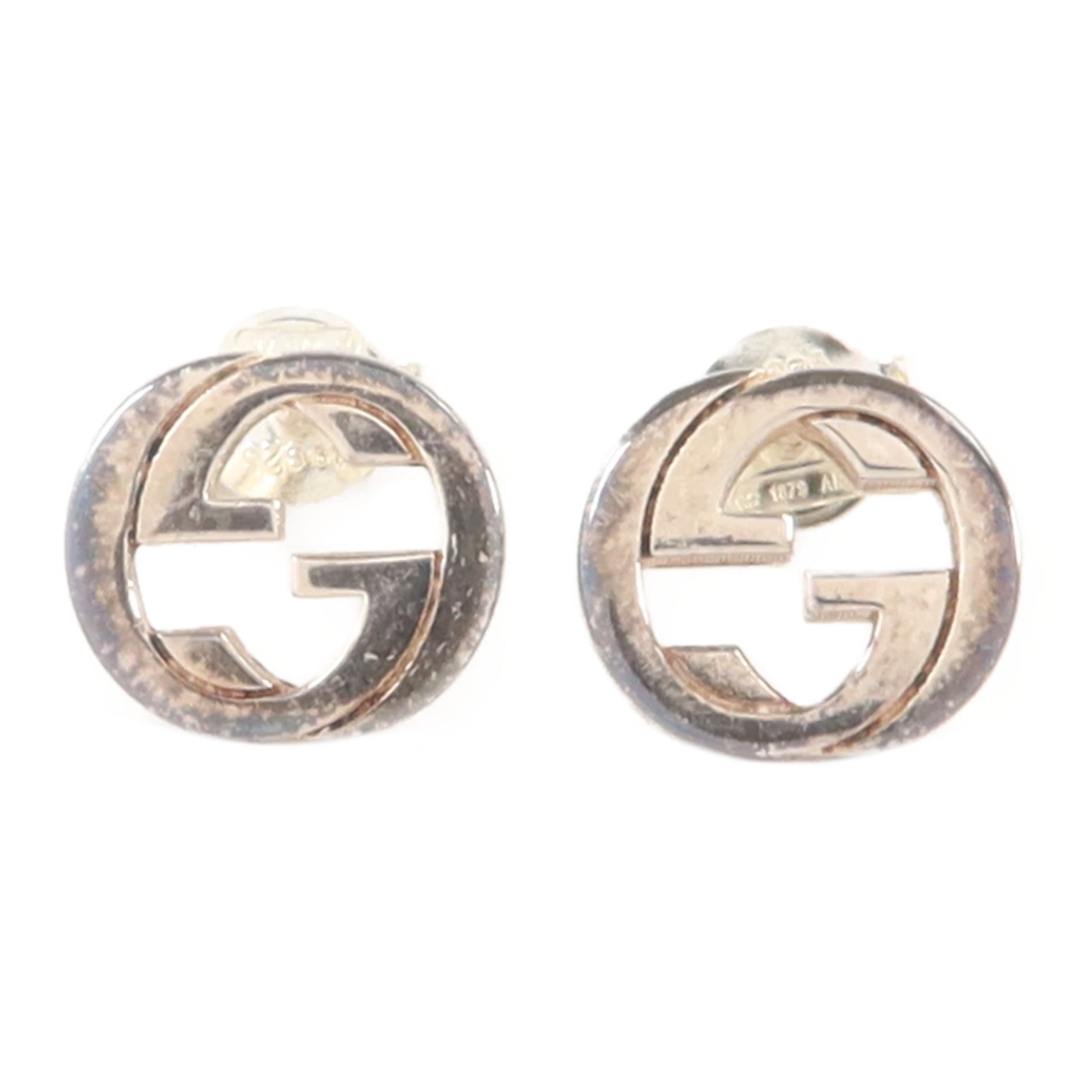 GUCCI 925純銀Interlocking G Earrings耳環