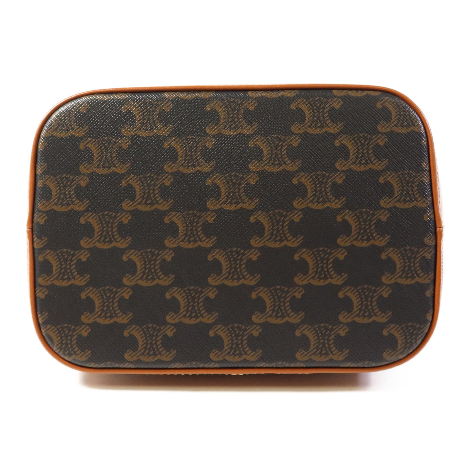 CELINE 塗層帆布Small Bucket金扣肩背袋