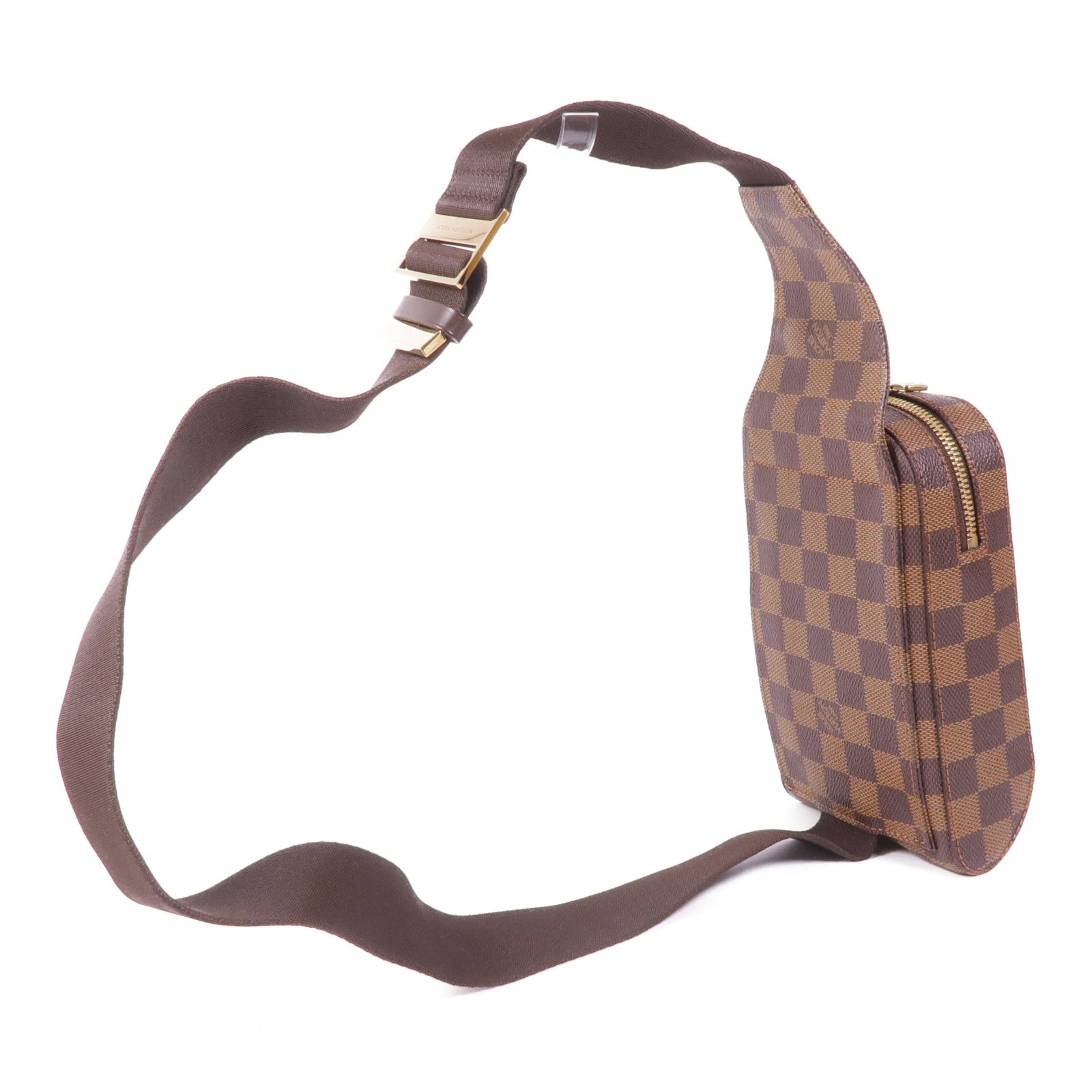LOUIS VUITTON Damier Geronimos金扣腰包