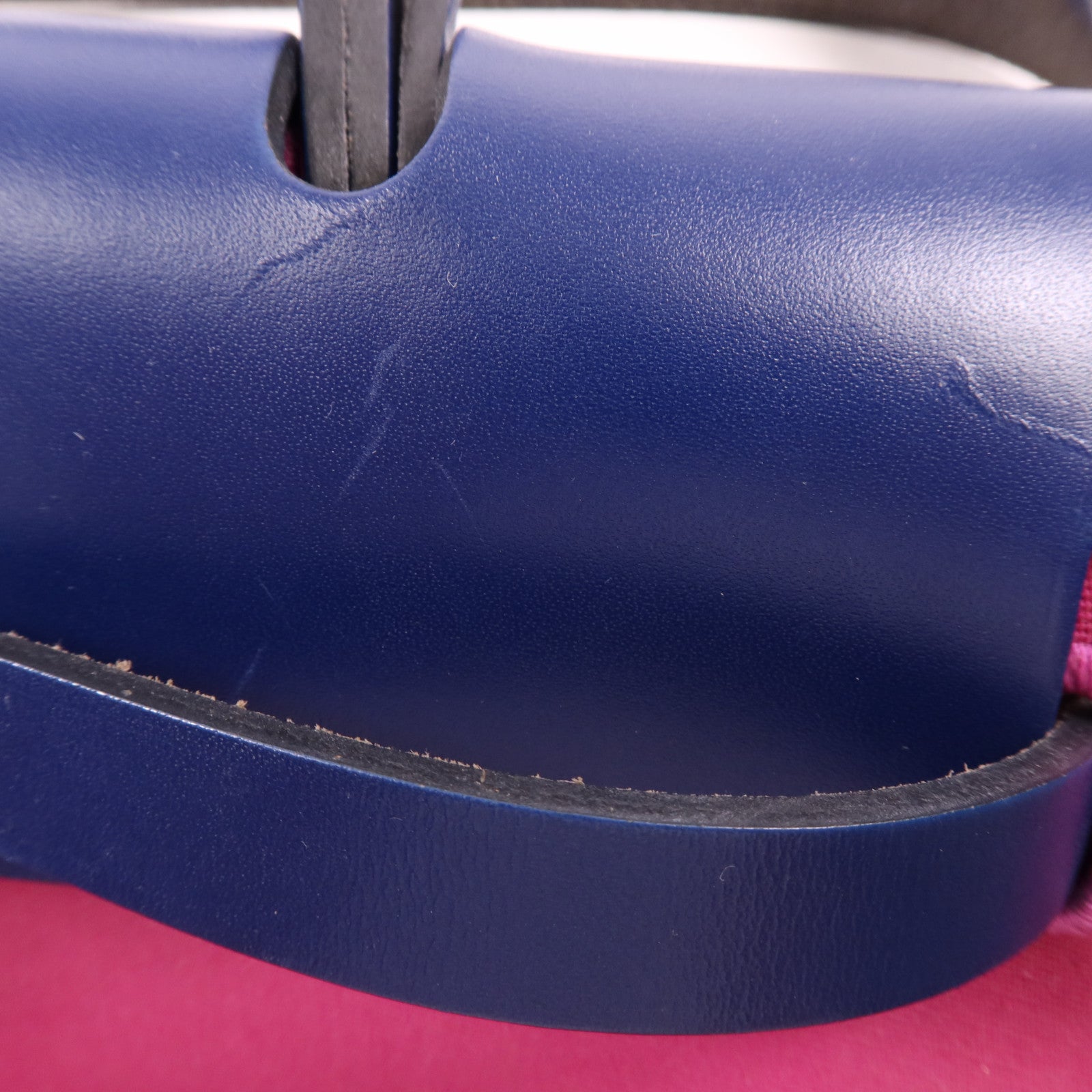 HERMES 帆布Herbag PM銀扣手挽肩背兩用袋Magnolia