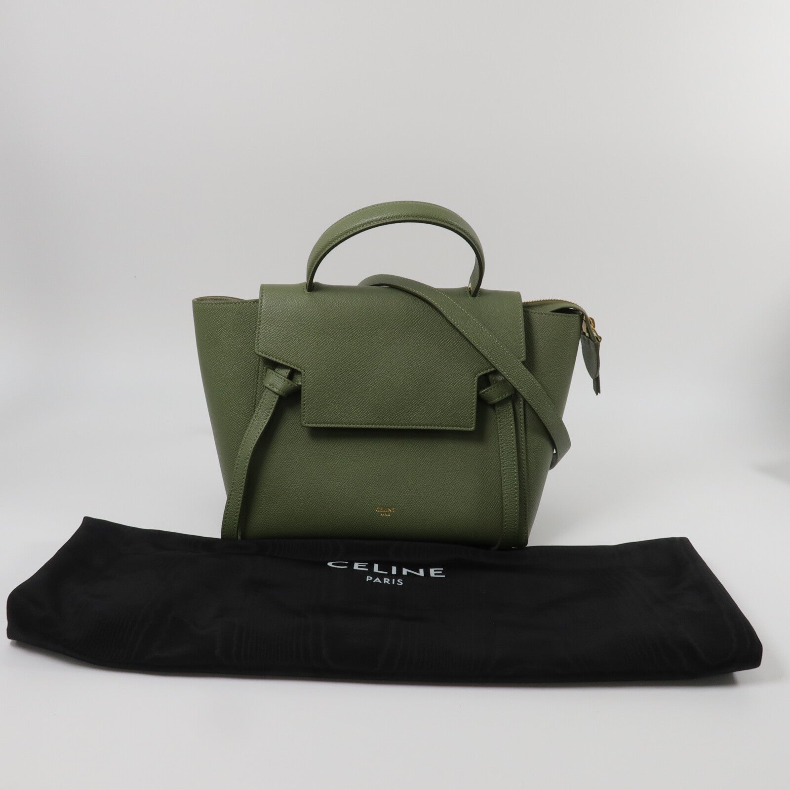 CELINE 牛皮皮革Micro Belt Bag手挽肩背兩用袋