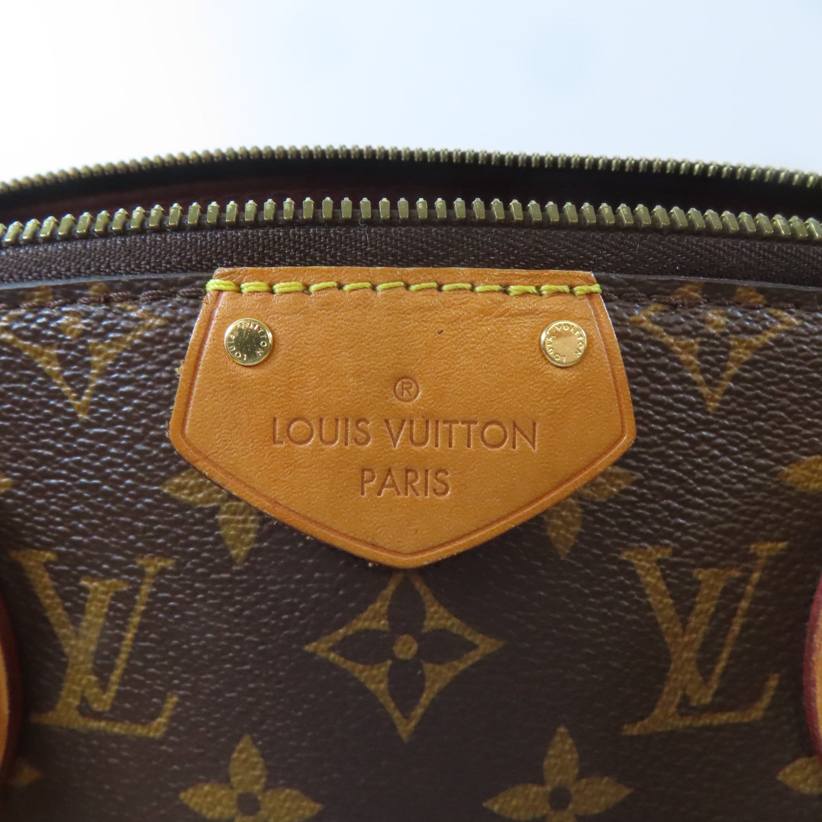 LOUIS VUITTON Monogram Turenne MM金扣手挽肩背兩用袋棕色
