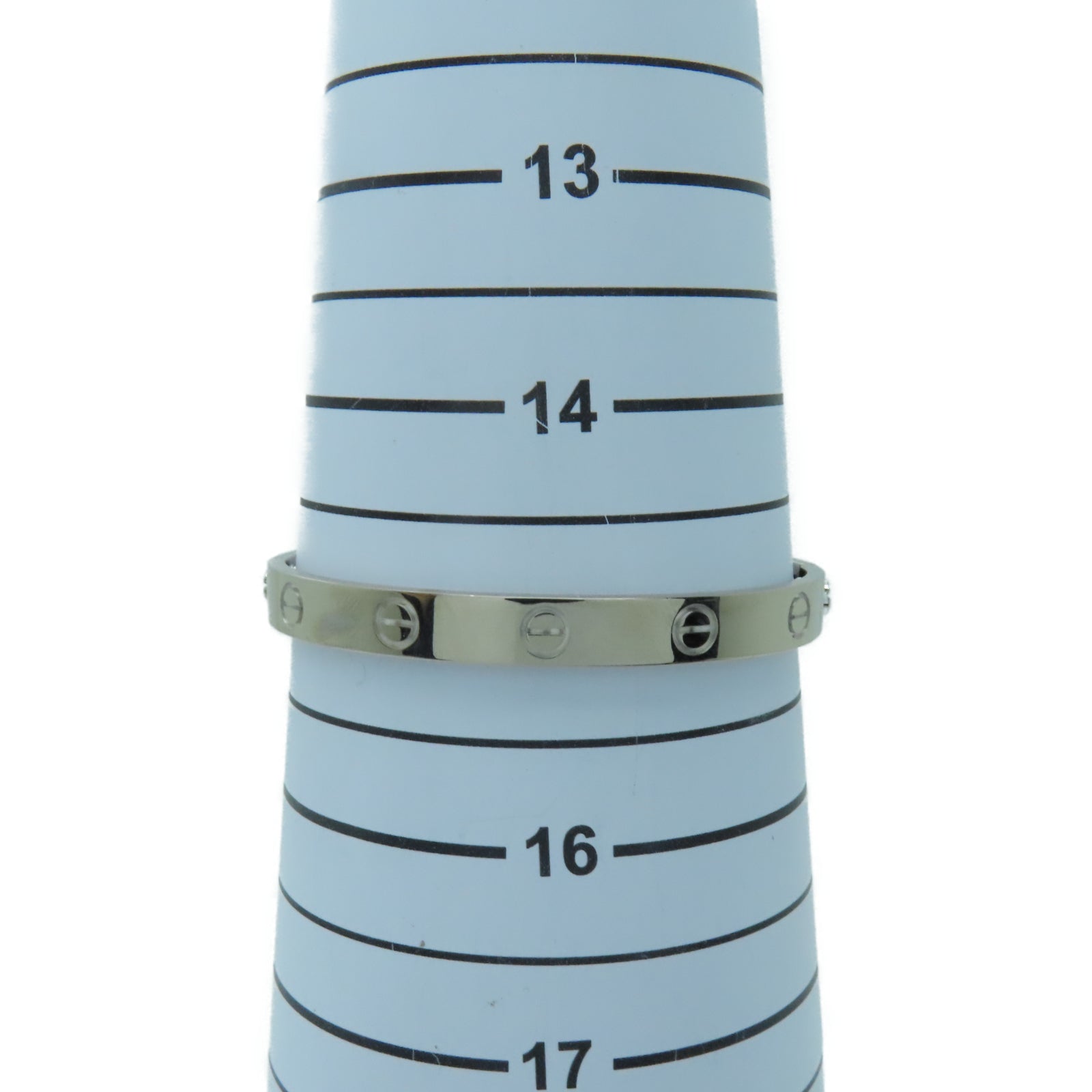 CARTIER 【激減優惠】18K白金Love Bracelet手鐲Cartier#16