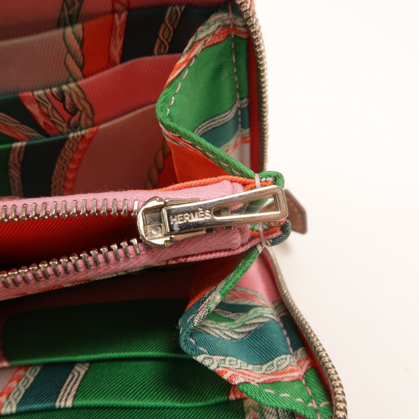 HERMES Epsom Silk In Wallet錢包Rouge Pivoine