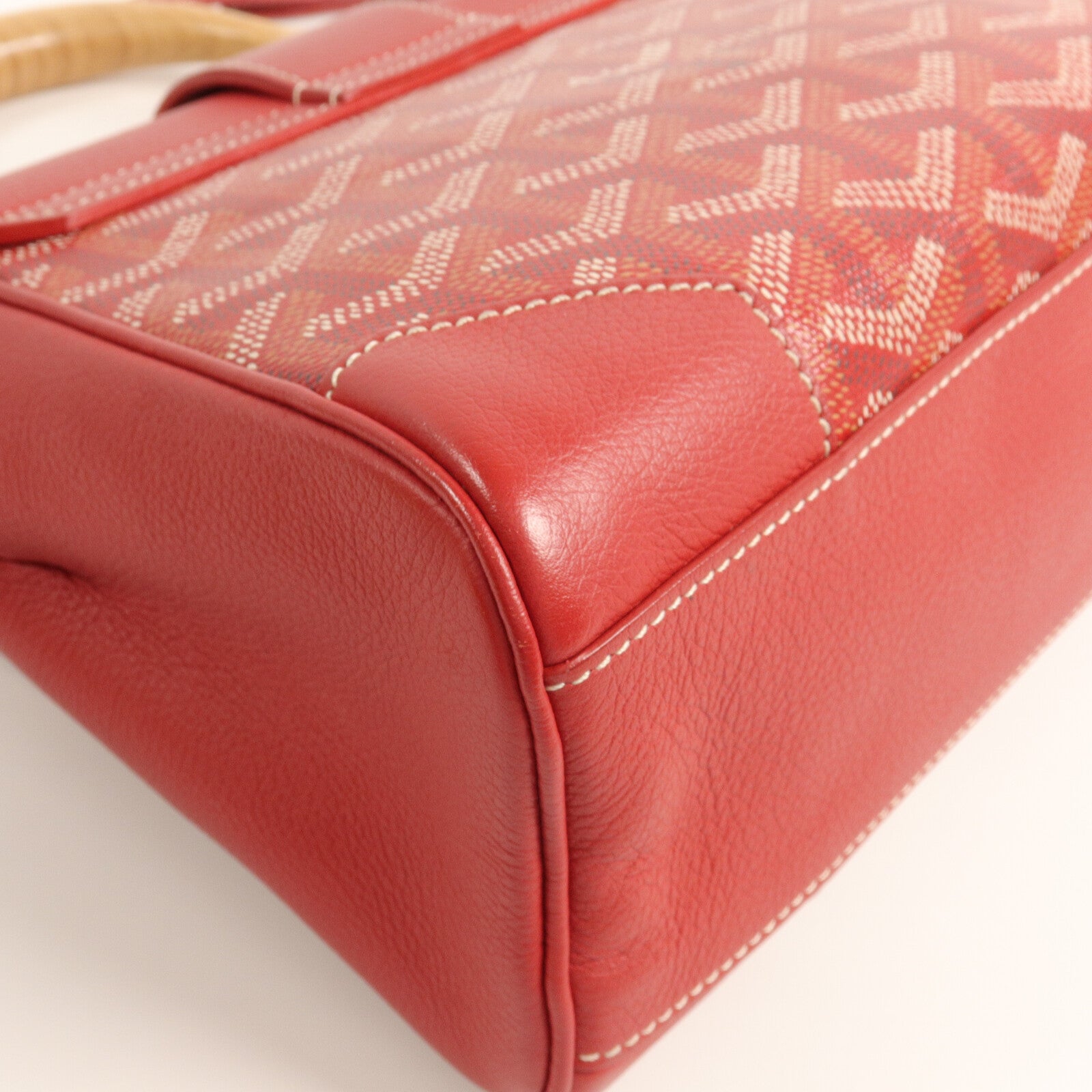 GOYARD 塗層帆布/牛皮皮革Saigon PM手挽肩背兩用袋