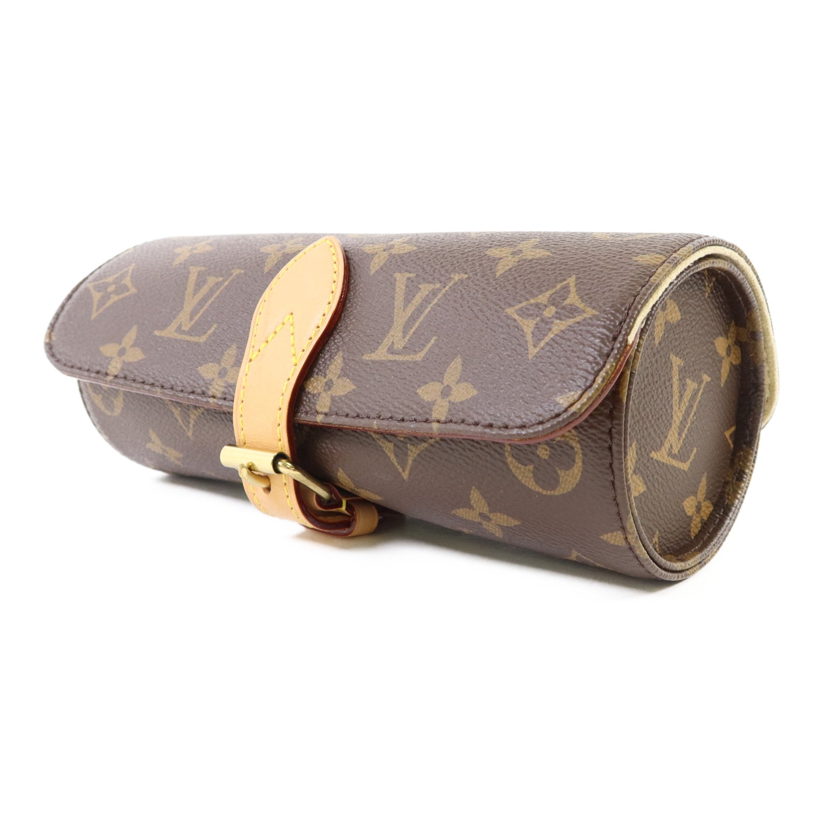 LOUIS VUITTON Monogram Watch Case金扣手錶盒