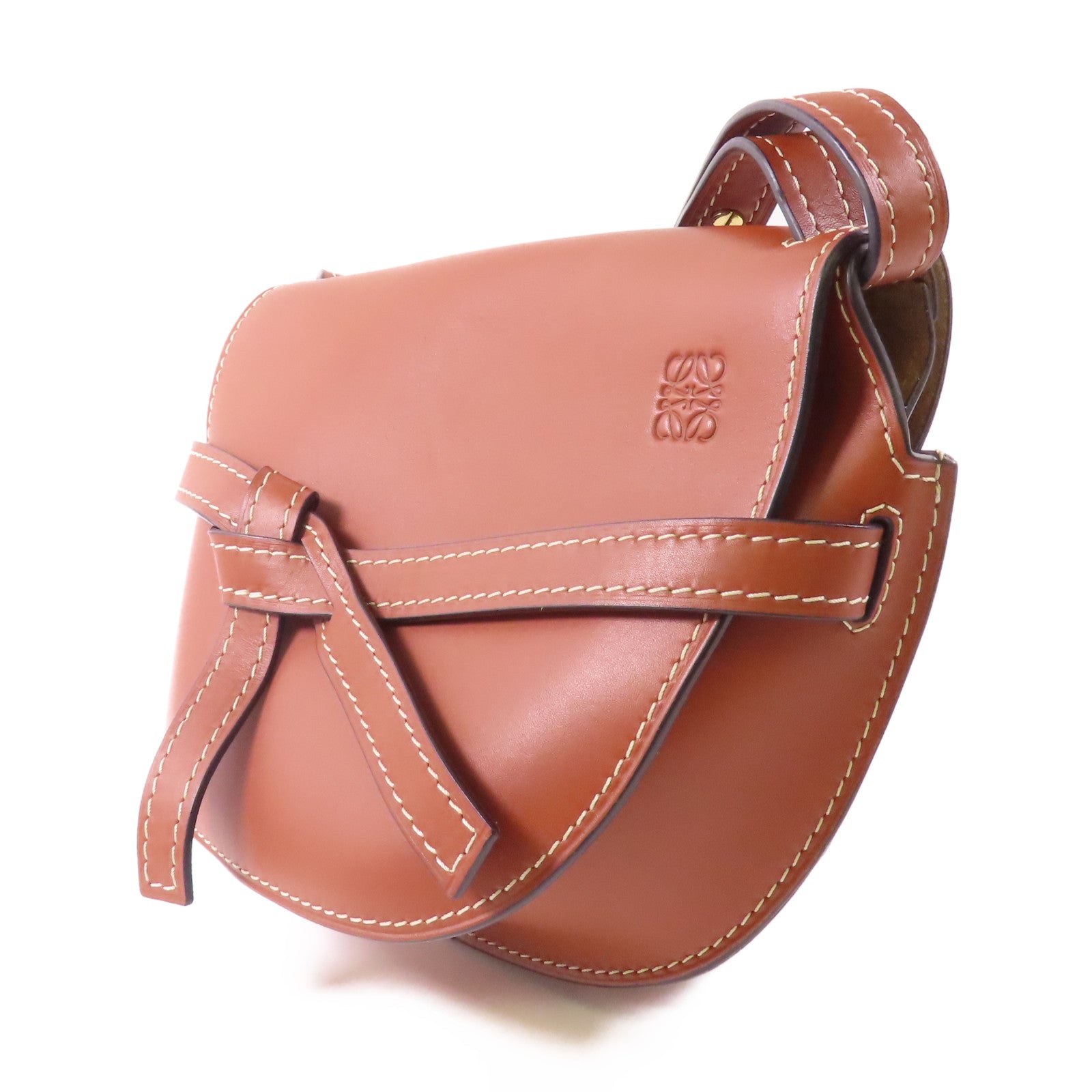 LOEWE 牛皮皮革Gate Shoulder Bag金扣肩背袋