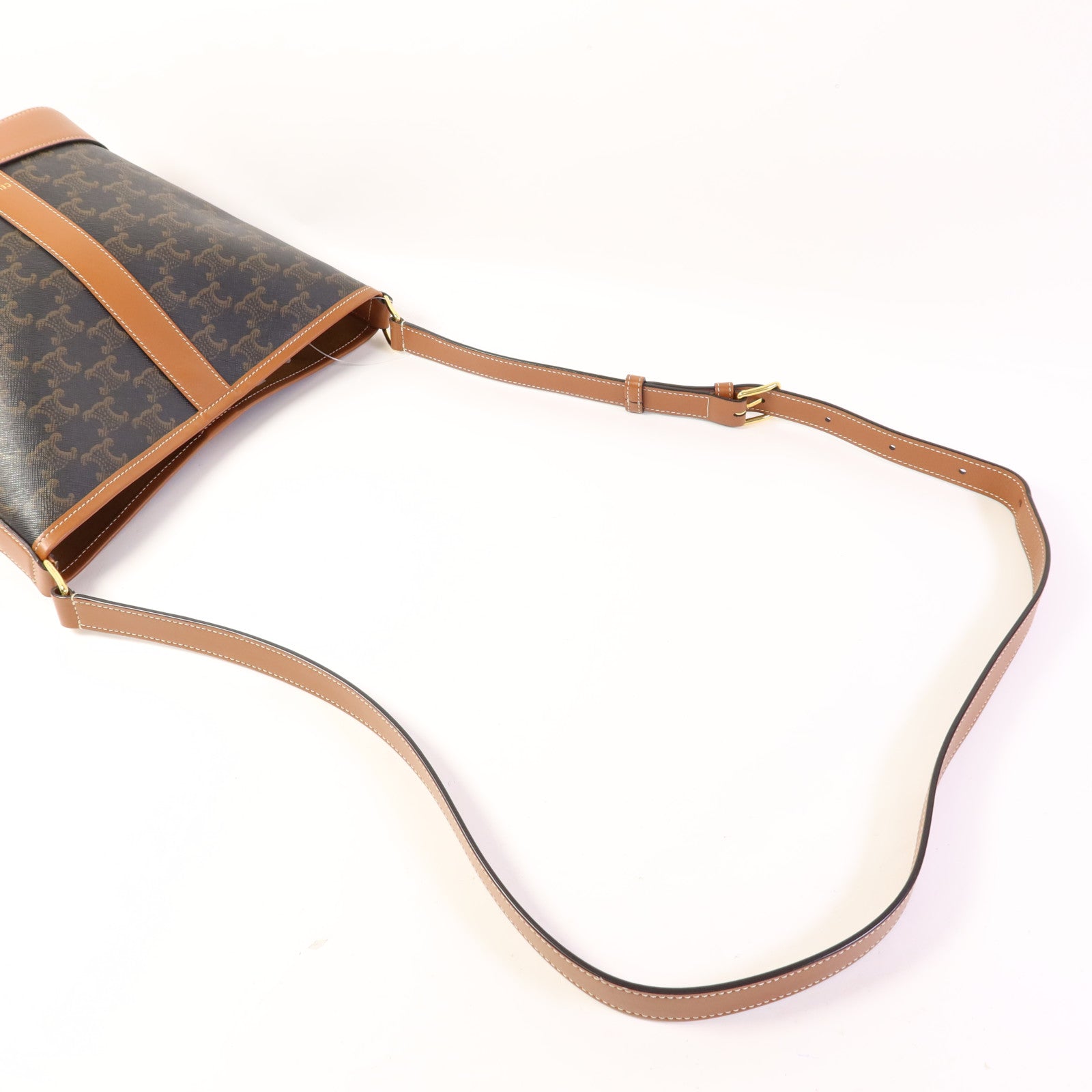 CELINE 塗層帆布Small Bucket金扣肩背袋