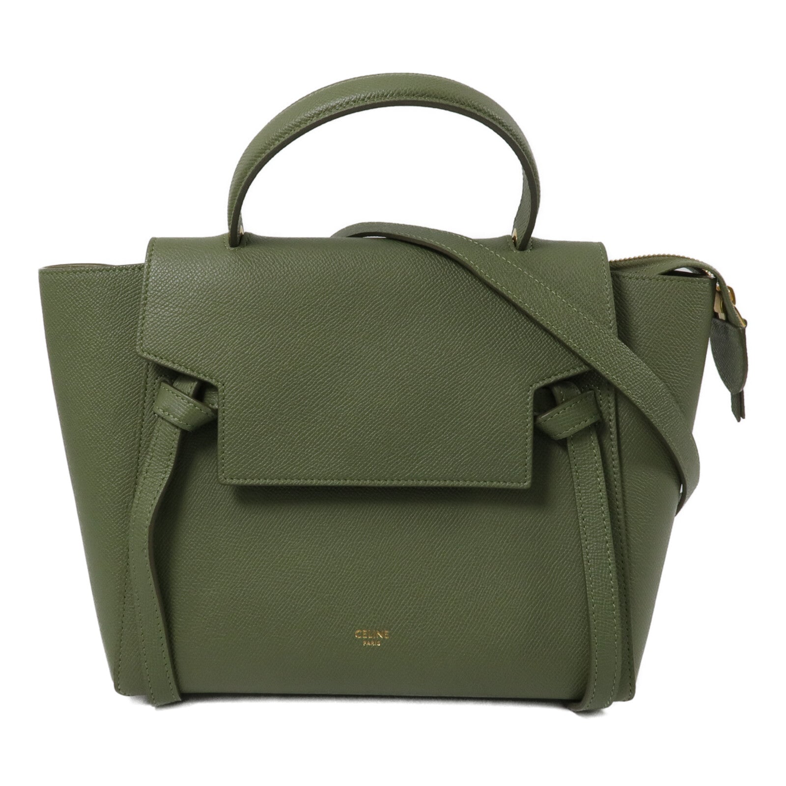 CELINE 牛皮皮革Micro Belt Bag手挽肩背兩用袋