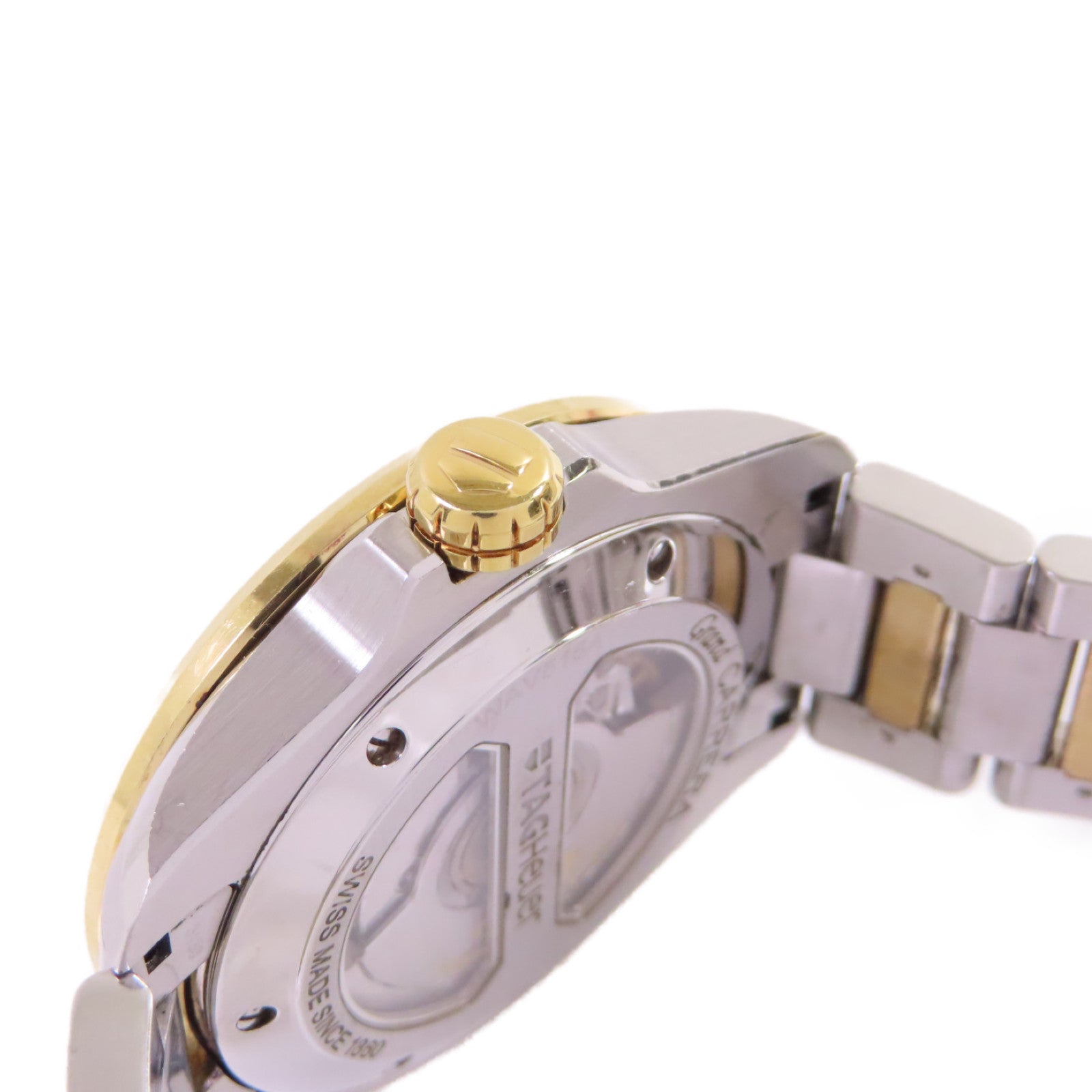 TAG HEUER Grand Carrera Watch不鏽鋼/18K黃金自動機芯手錶