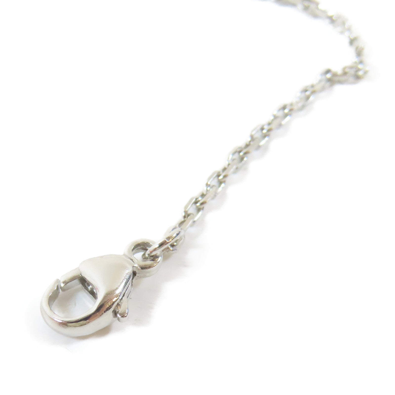 HERMES 【激減優惠】金屬Pop H Necklace項鍊紅色/銀色#40cm