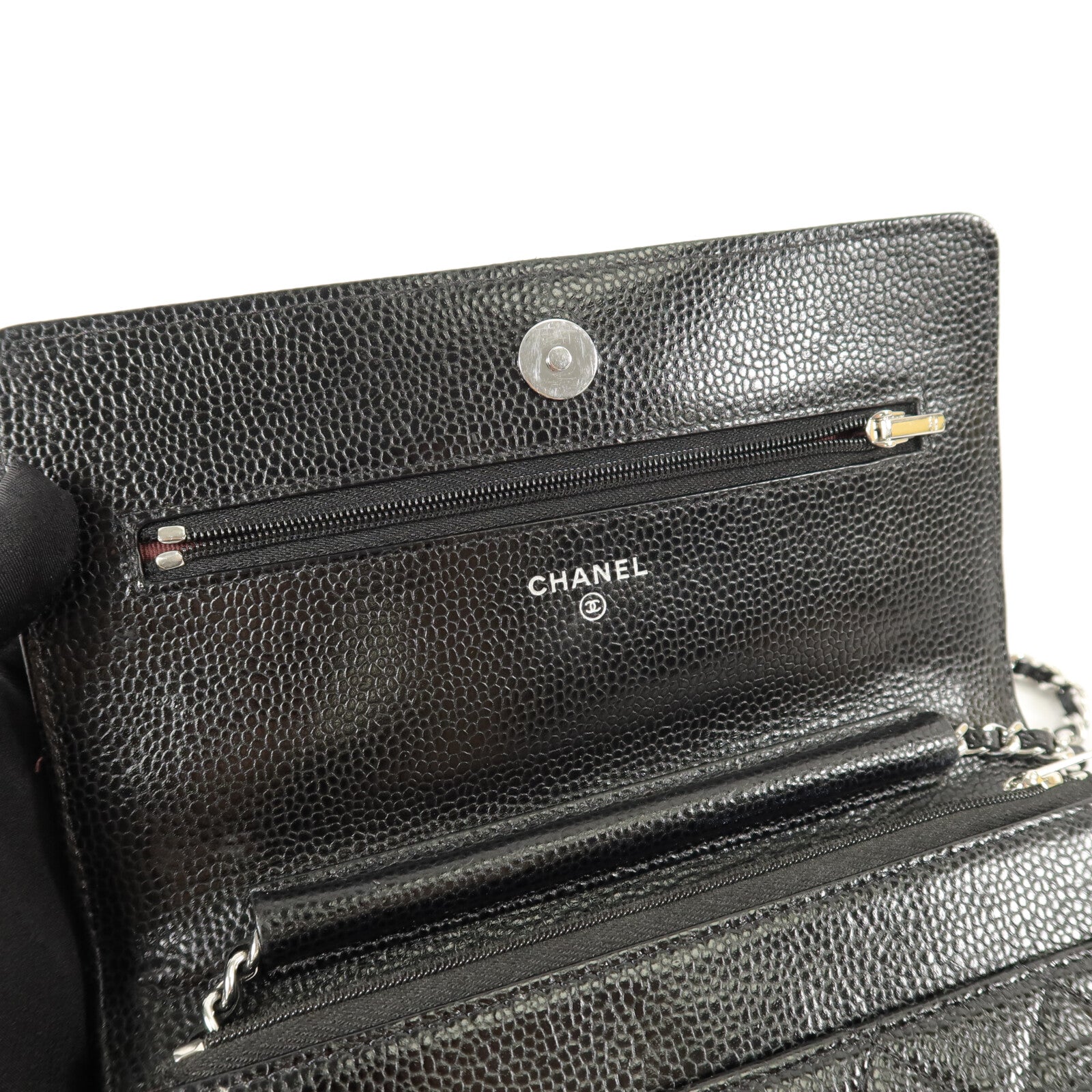 CHANEL 牛皮皮革WOC Wallet On Chain鏈帶肩背袋