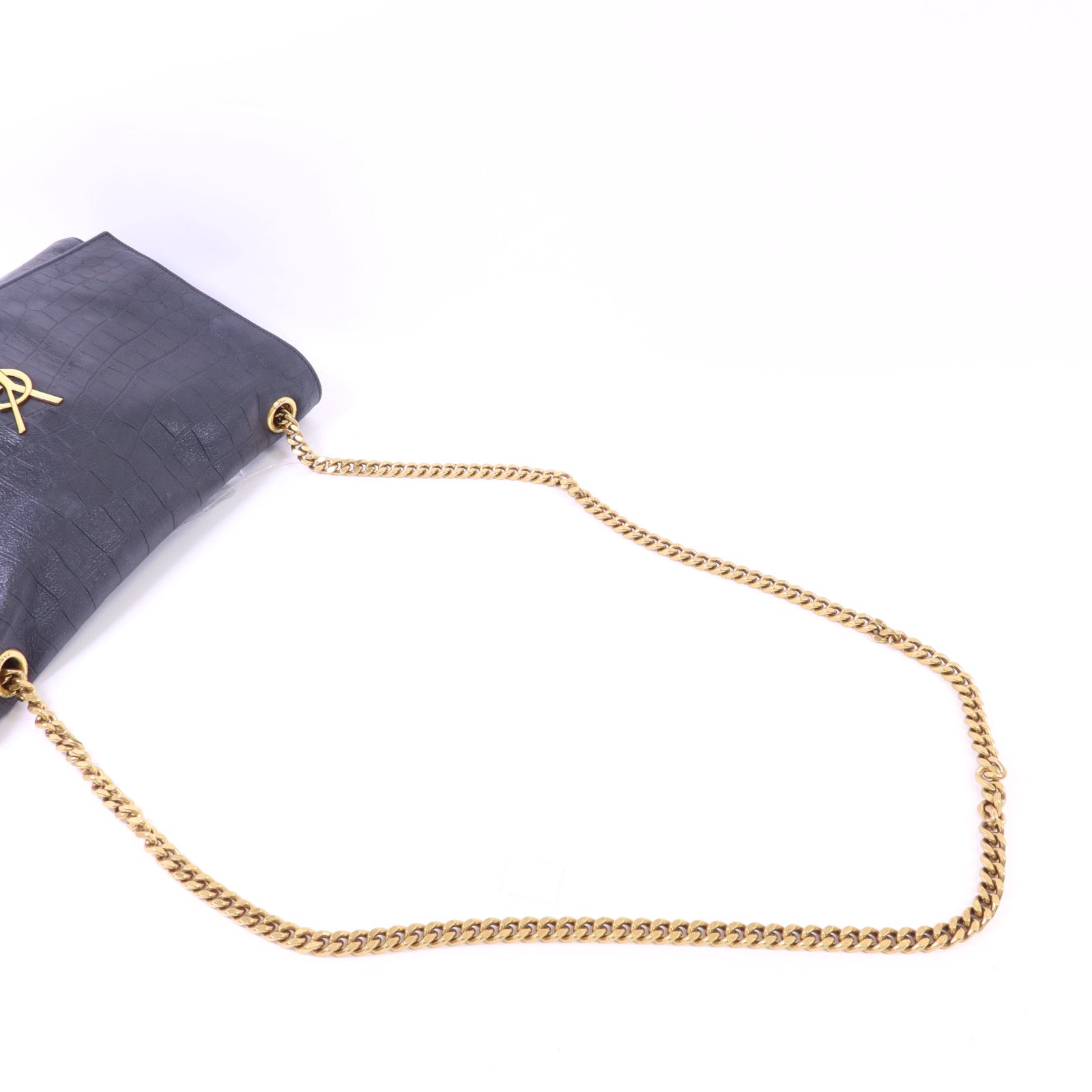 SAINT LAURENT 牛皮皮革/麂皮皮革Medium Kate Reversible Chain Bag金扣鏈帶肩背袋