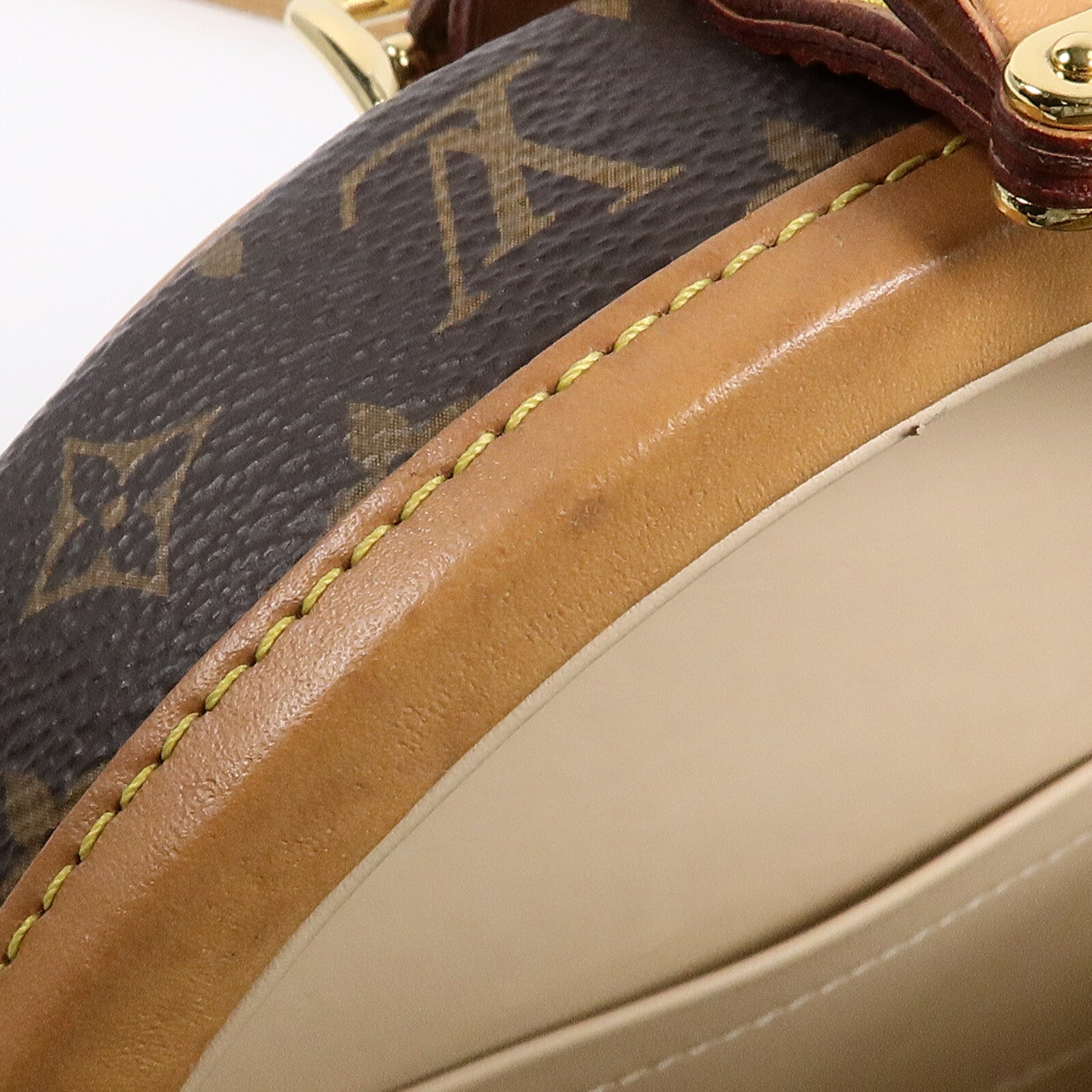 LOUIS VUITTON Monogram Petite Boite Chapeau金扣手挽肩背兩用袋