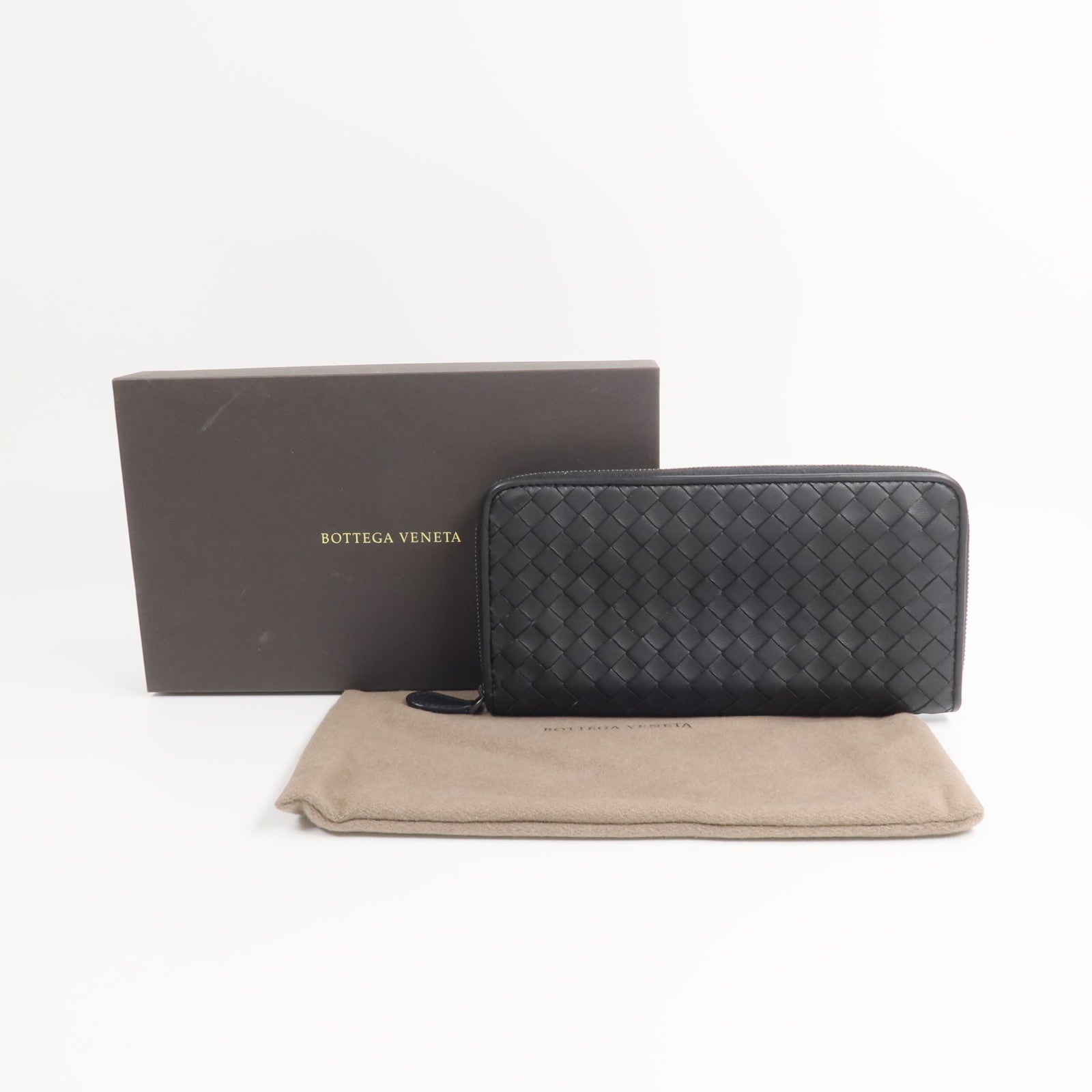 BOTTEGA VENETA 羊皮皮革Zipper Long Wallet長錢包