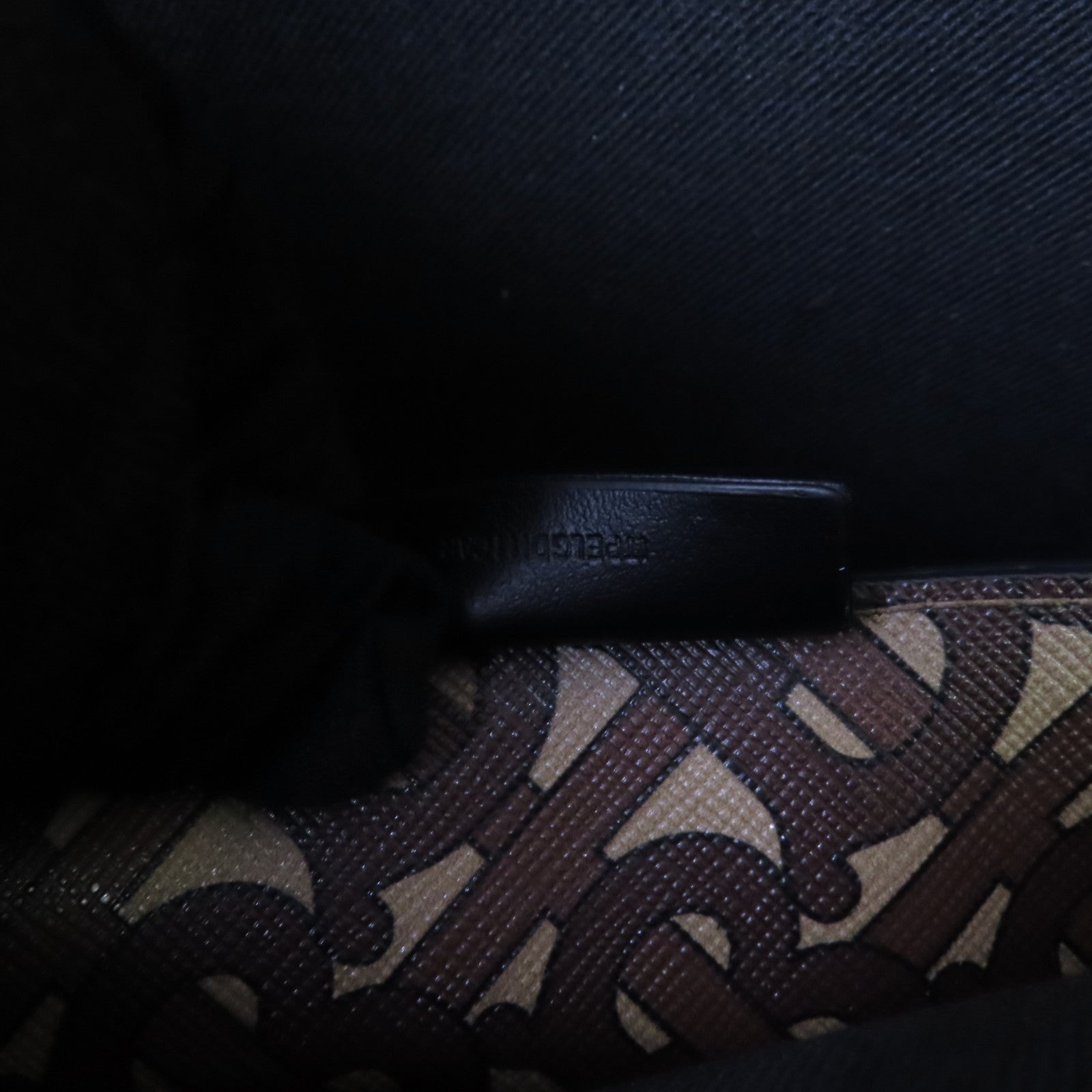 BURBERRY 塗層帆布Tote Bag金扣肩背袋