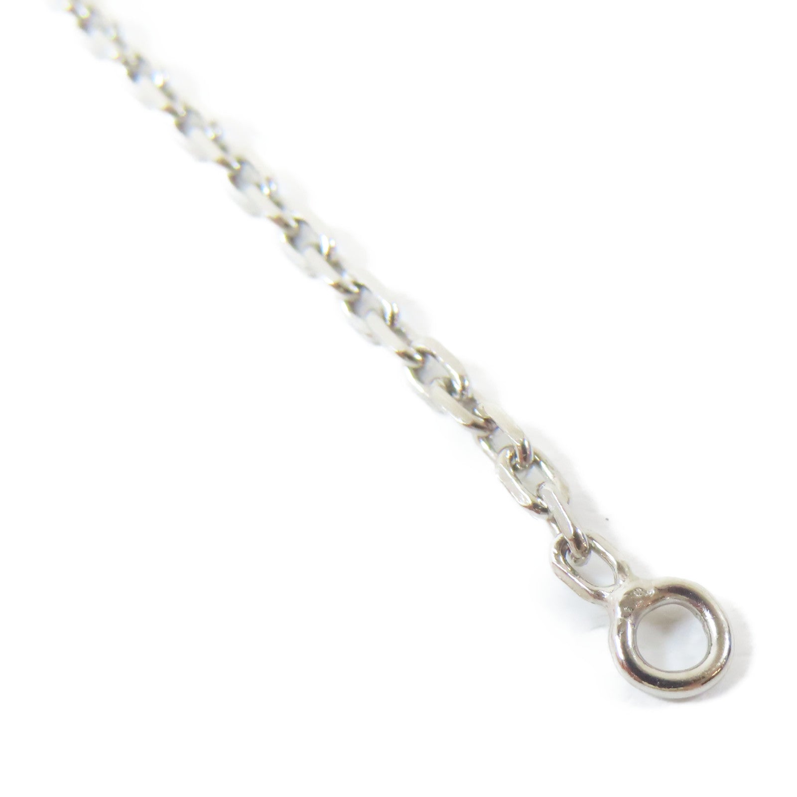 HERMES 【激減優惠】金屬Pop H Necklace項鍊紅色/銀色#40cm
