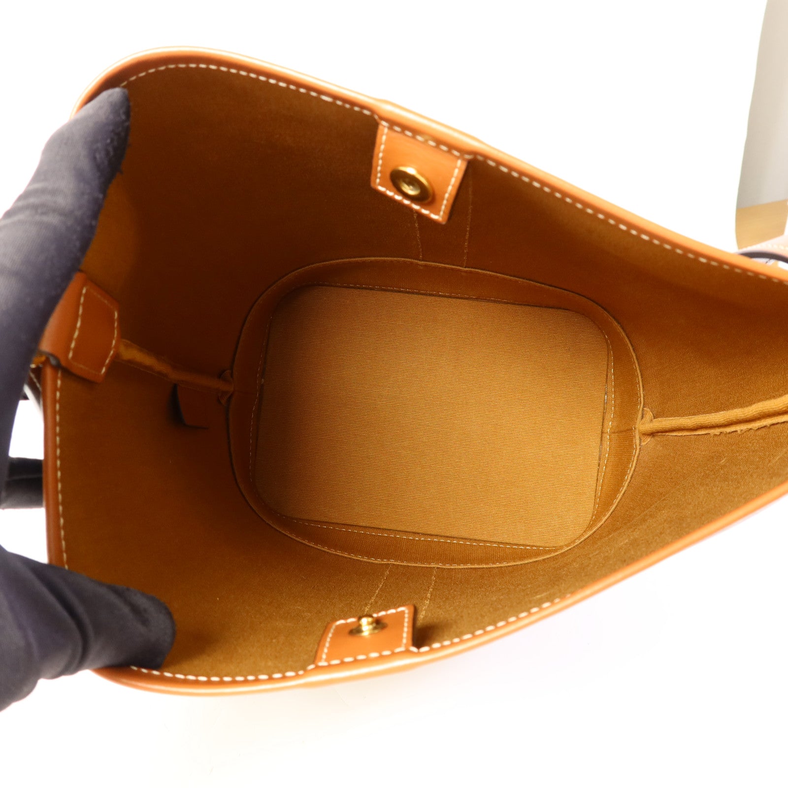 CELINE 塗層帆布Small Bucket金扣肩背袋