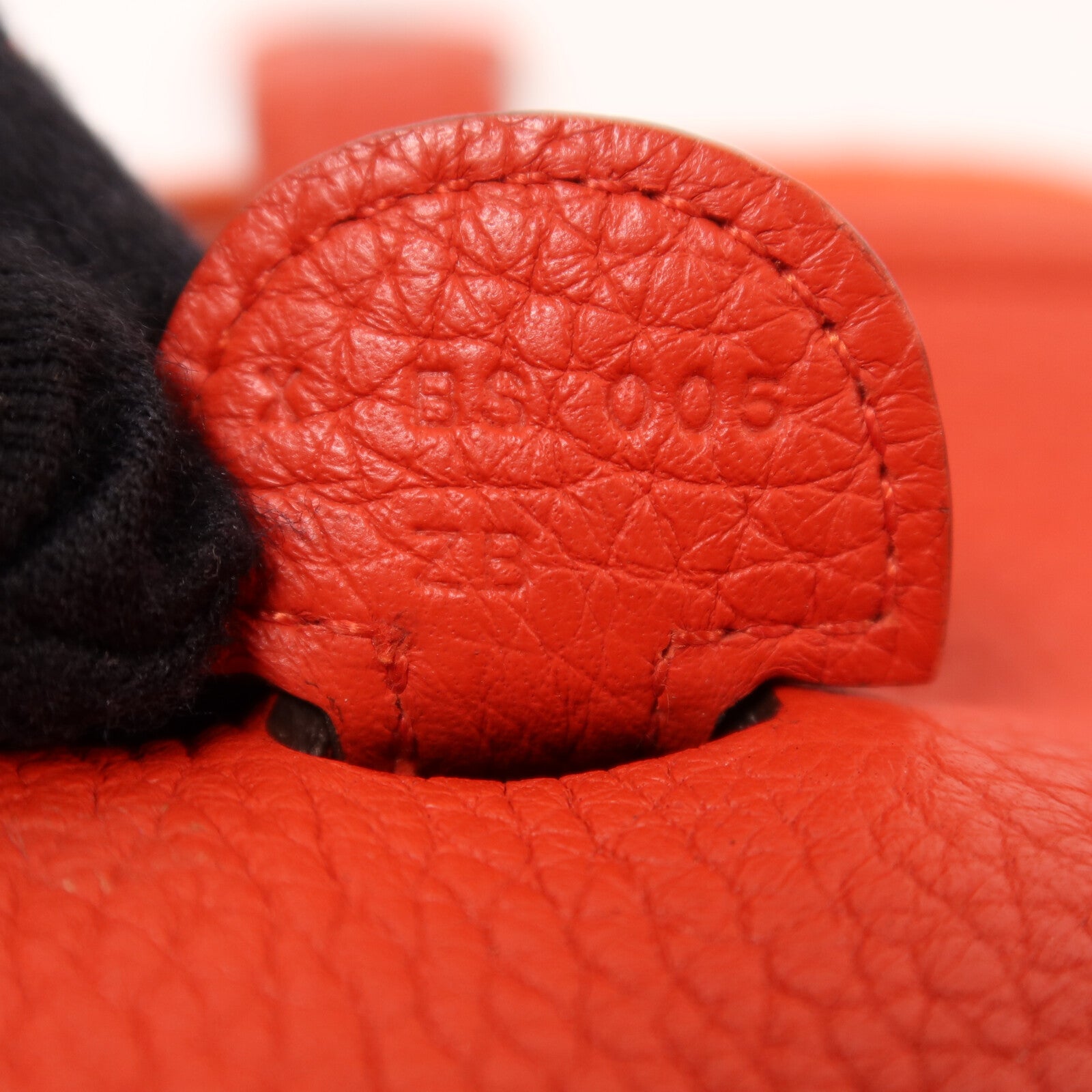 HERMES Clemence皮革Evelyne PM肩背袋Rouge Tomate