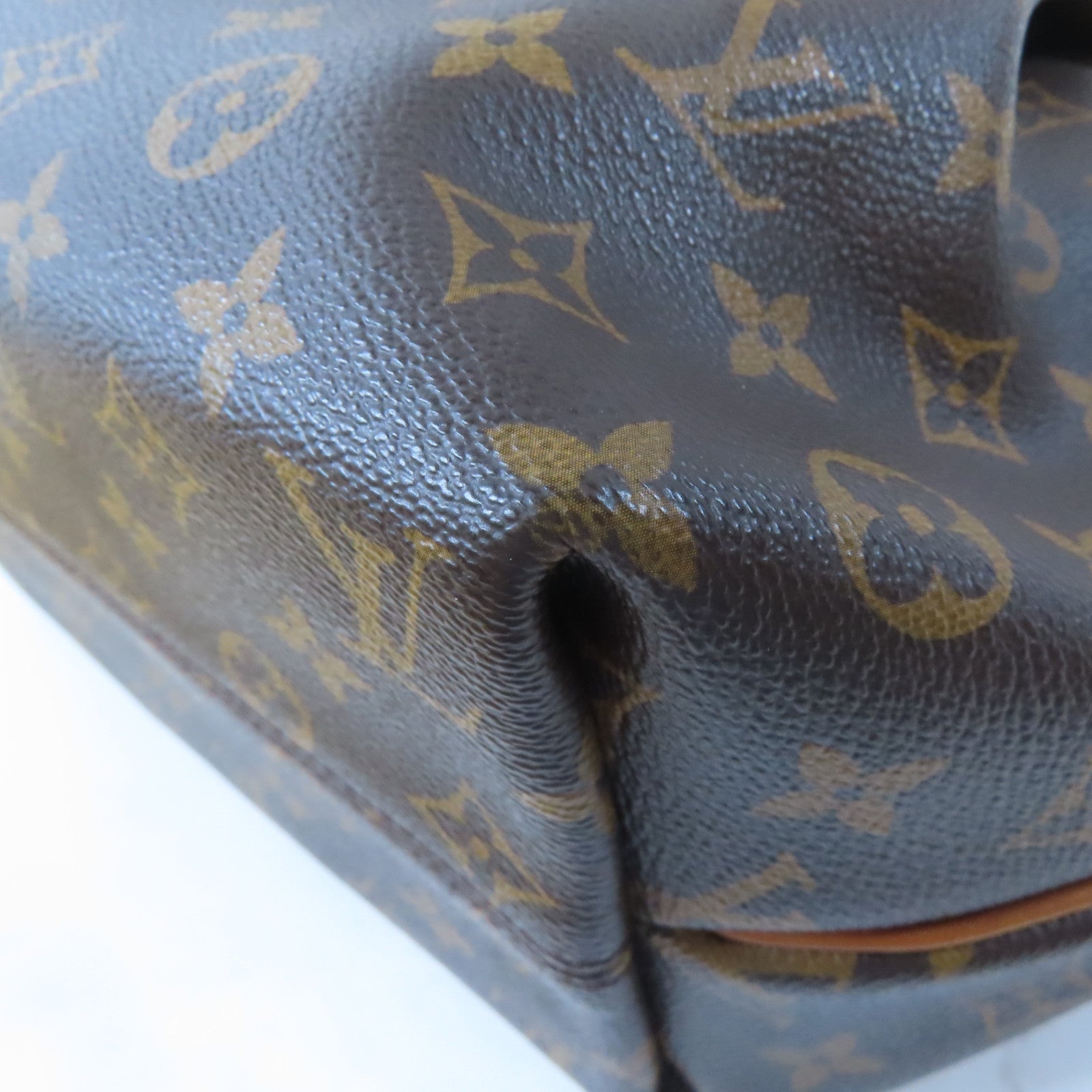 LOUIS VUITTON Monogram Turenne MM金扣手挽肩背兩用袋棕色