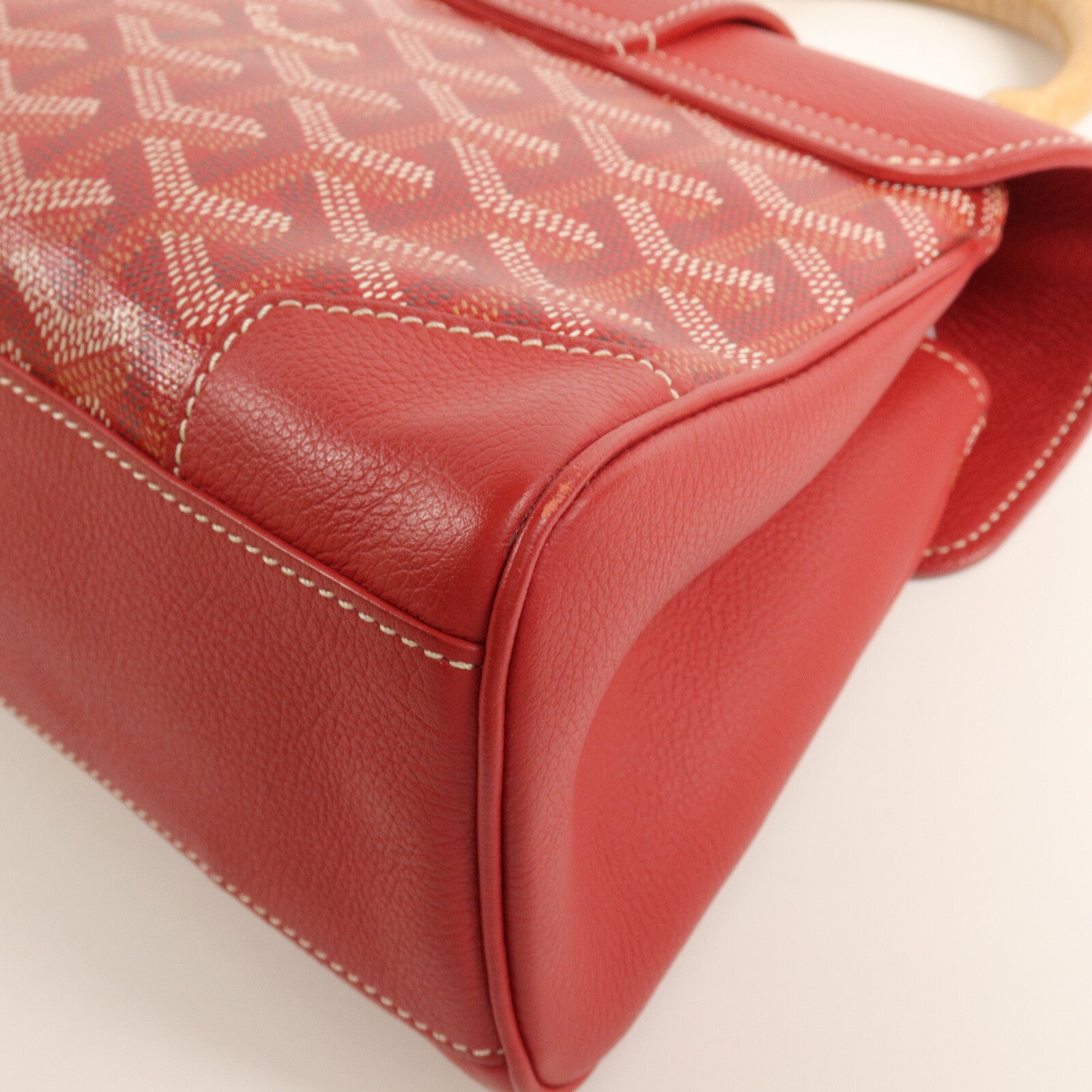 GOYARD 塗層帆布/牛皮皮革Saigon PM手挽肩背兩用袋